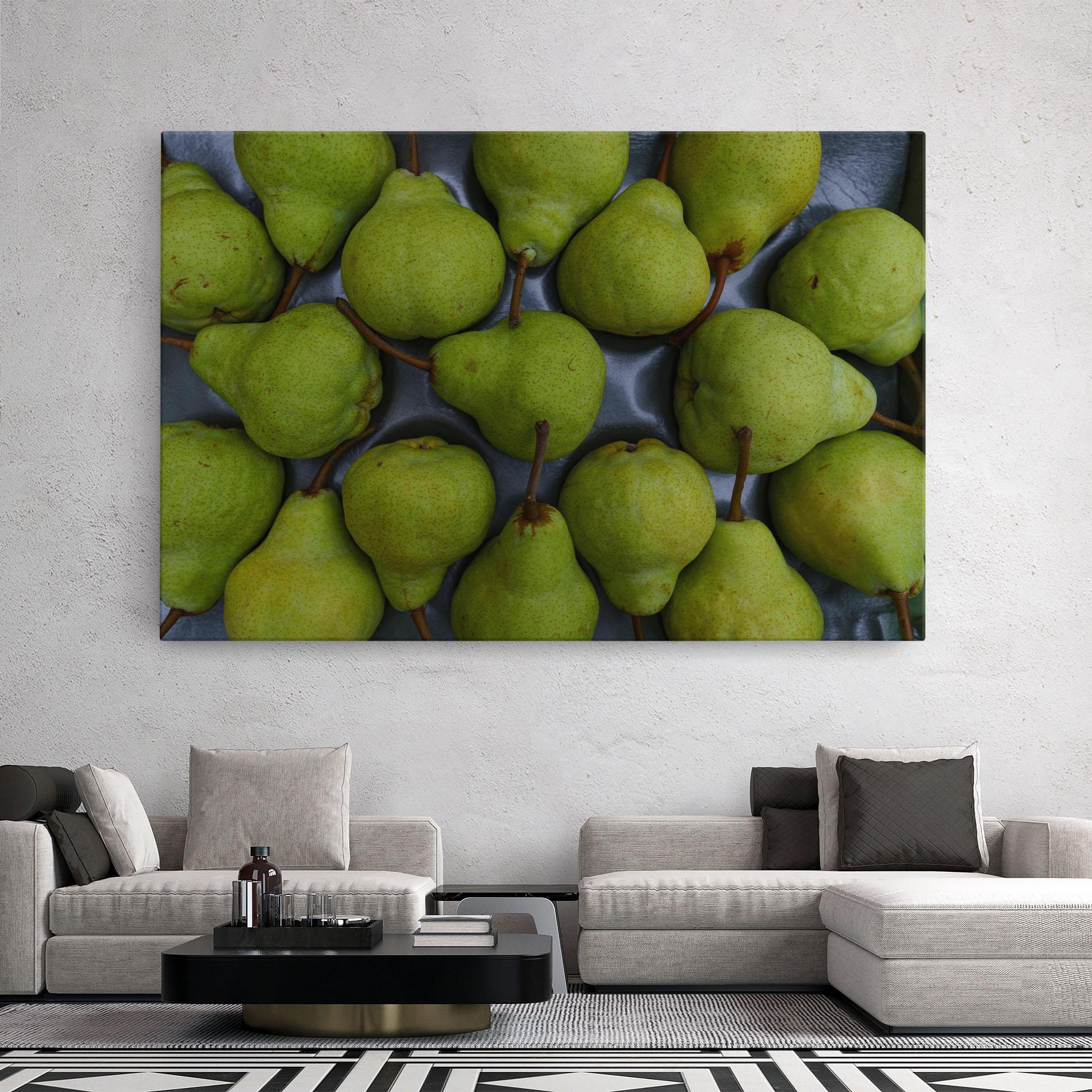 Leinwandbild Green Pear mockup 2