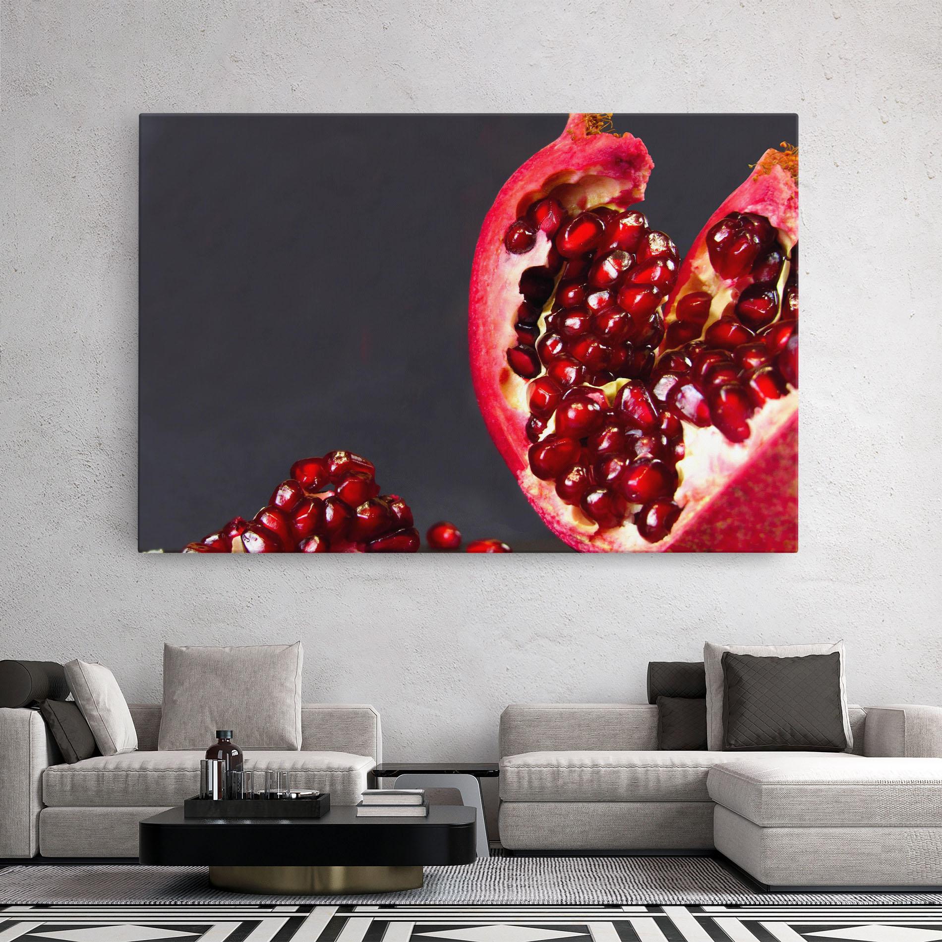 Leinwandbild Open Pomegranate mockup 2