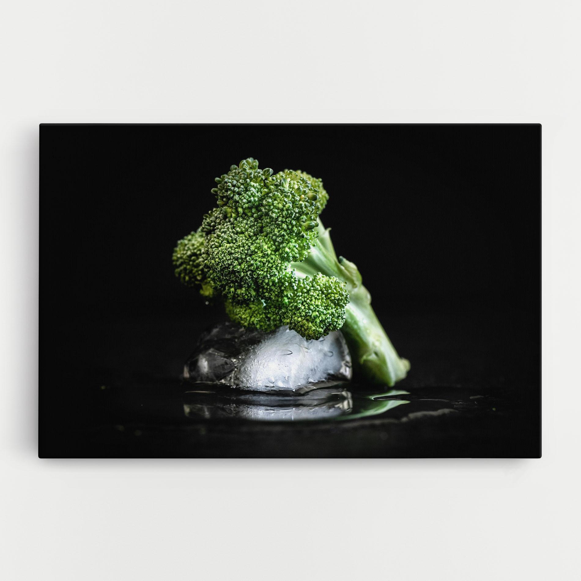 Leinwandbild Broccoli Water mockup 0
