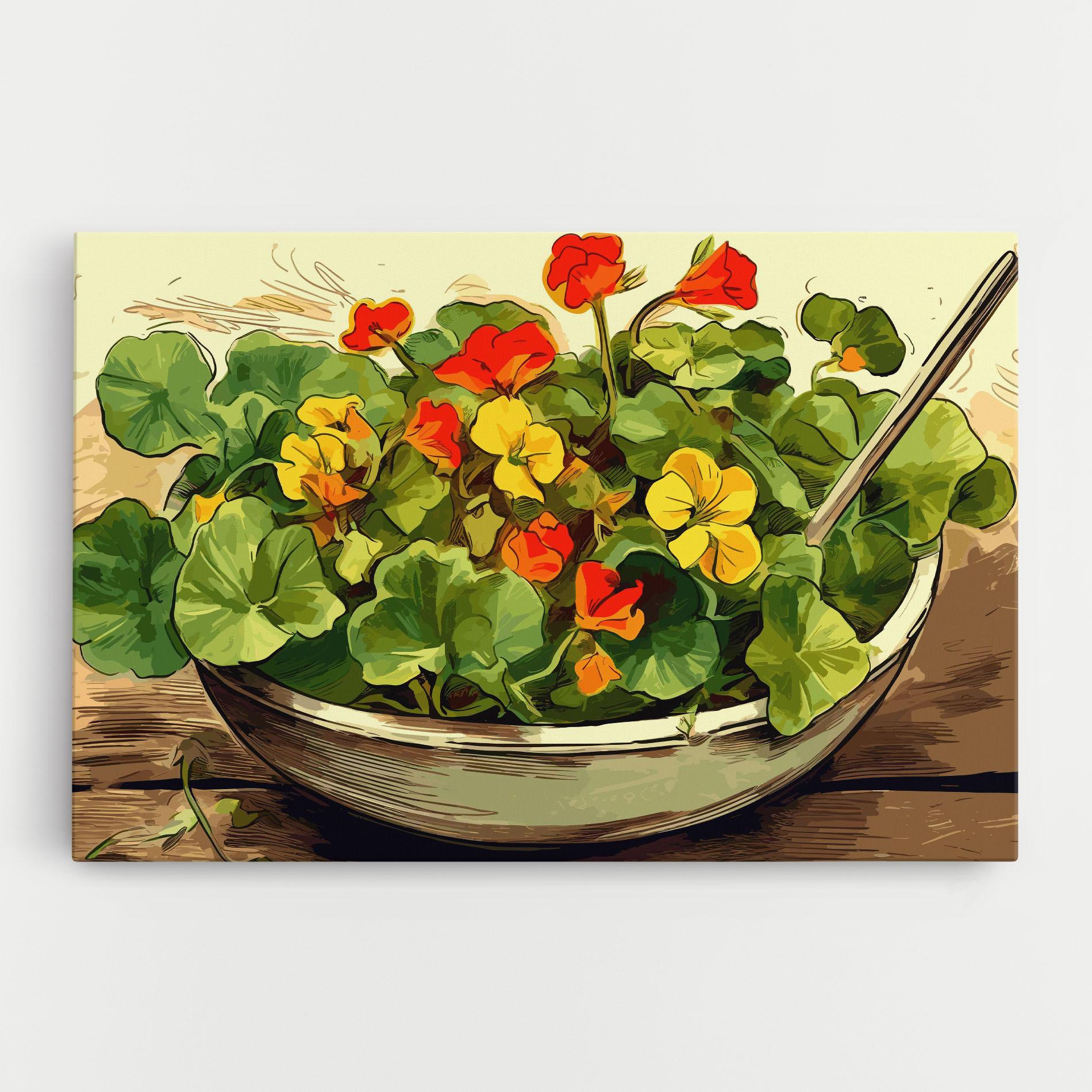 Leinwandbild Flower Food mockup 0