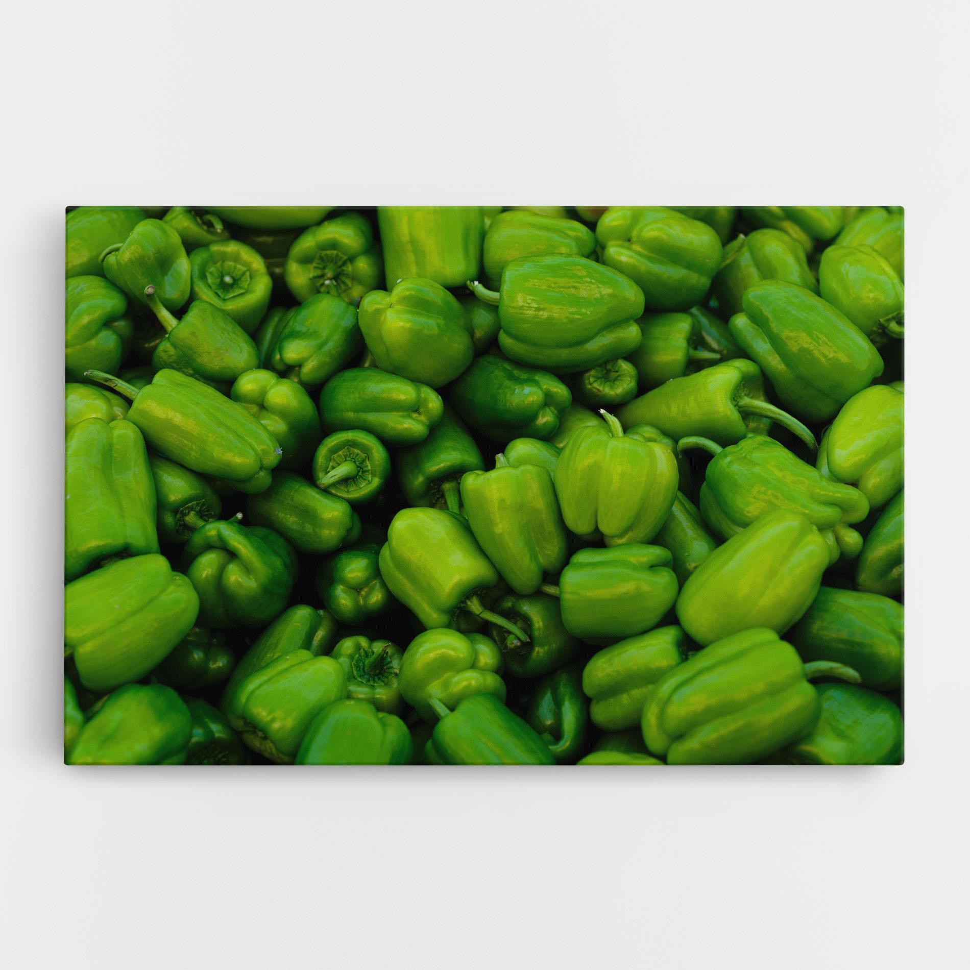 Leinwandbild Green Bellpepper mockup 0