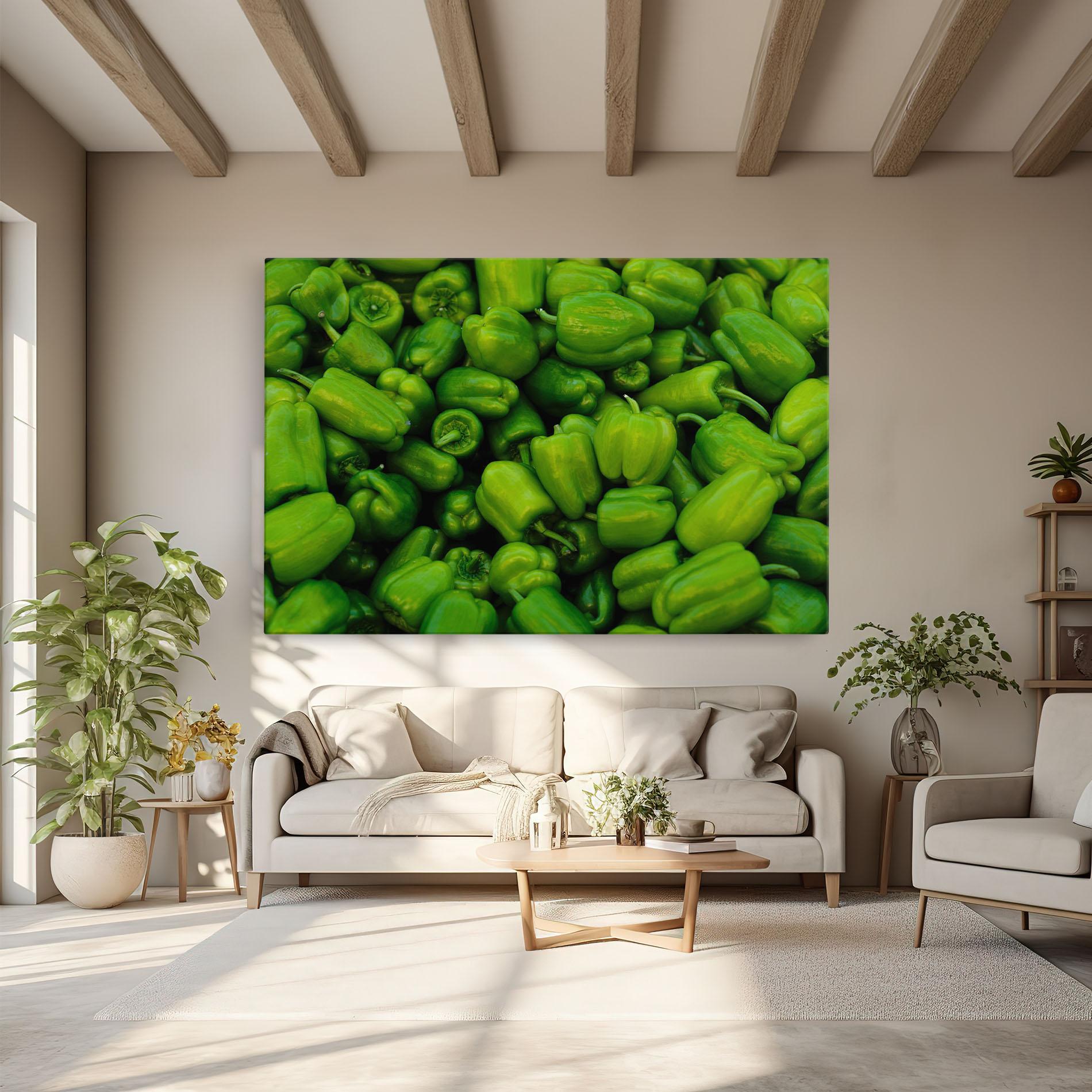 Leinwandbild Green Bellpepper mockup 6