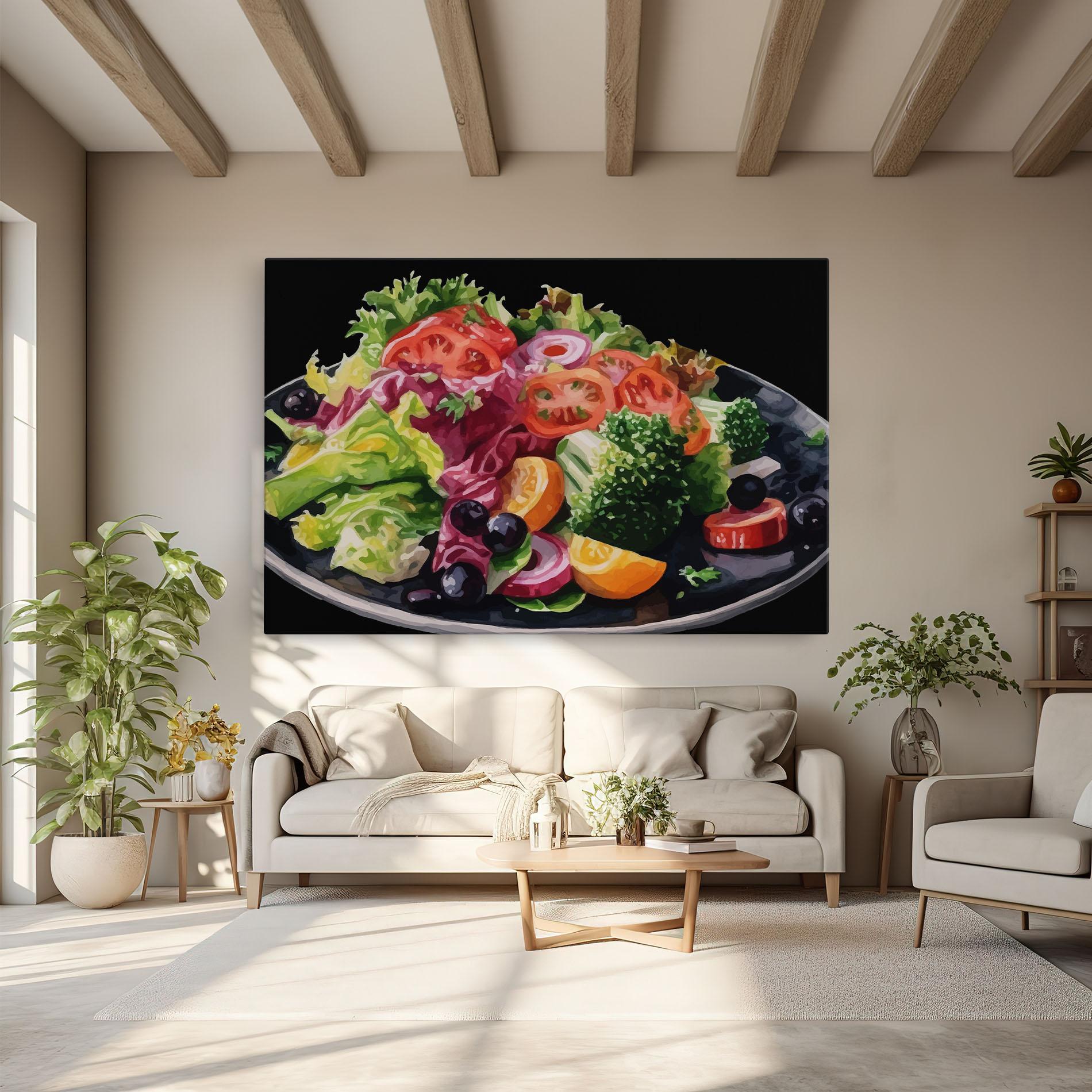 Leinwandbild Healthy Tomato Food mockup 6