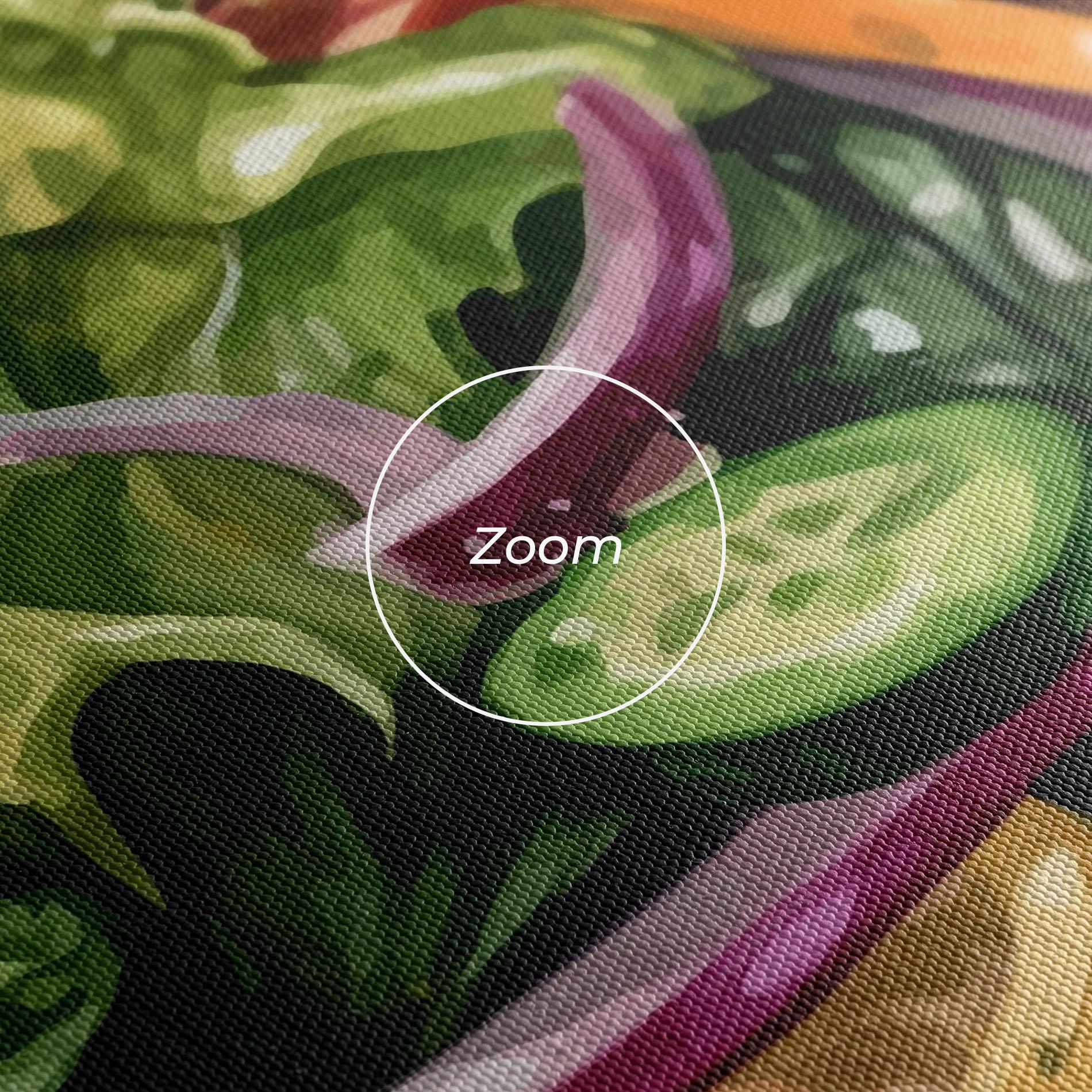 Leinwandbild Cucumber Salad mockup 3