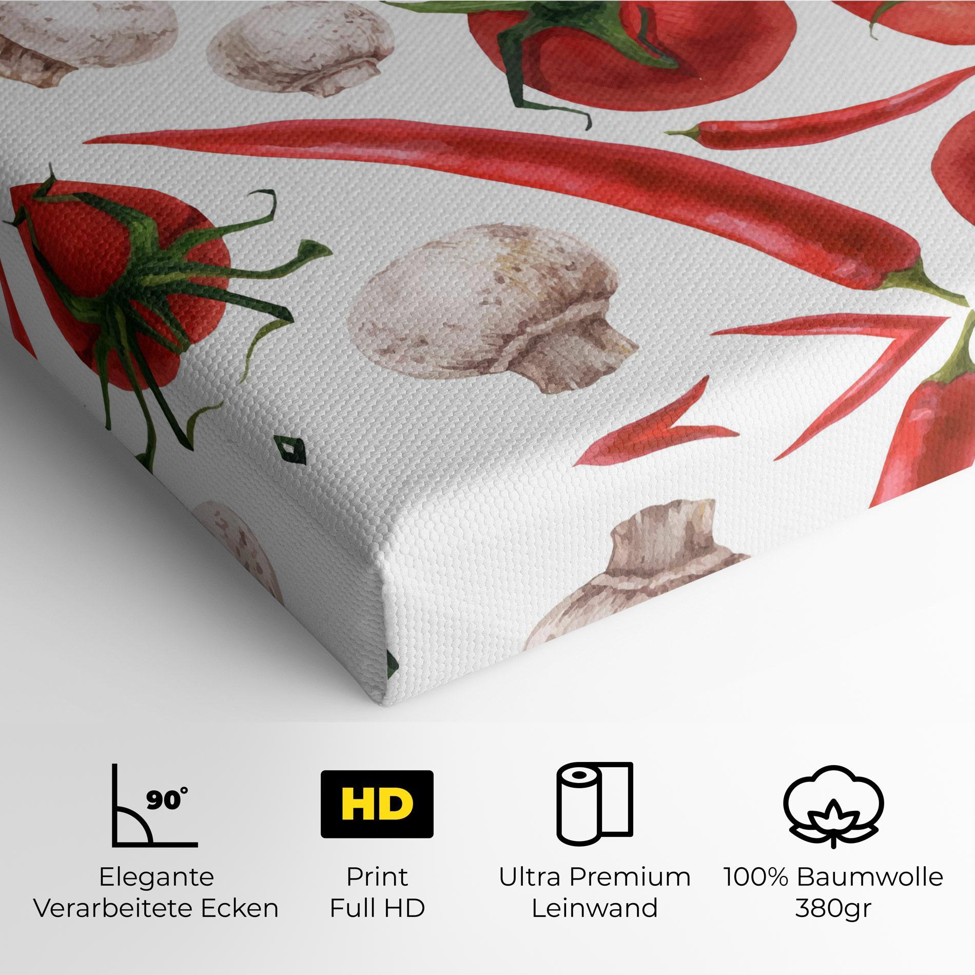 Leinwandbild Floating Tomato mockup 4