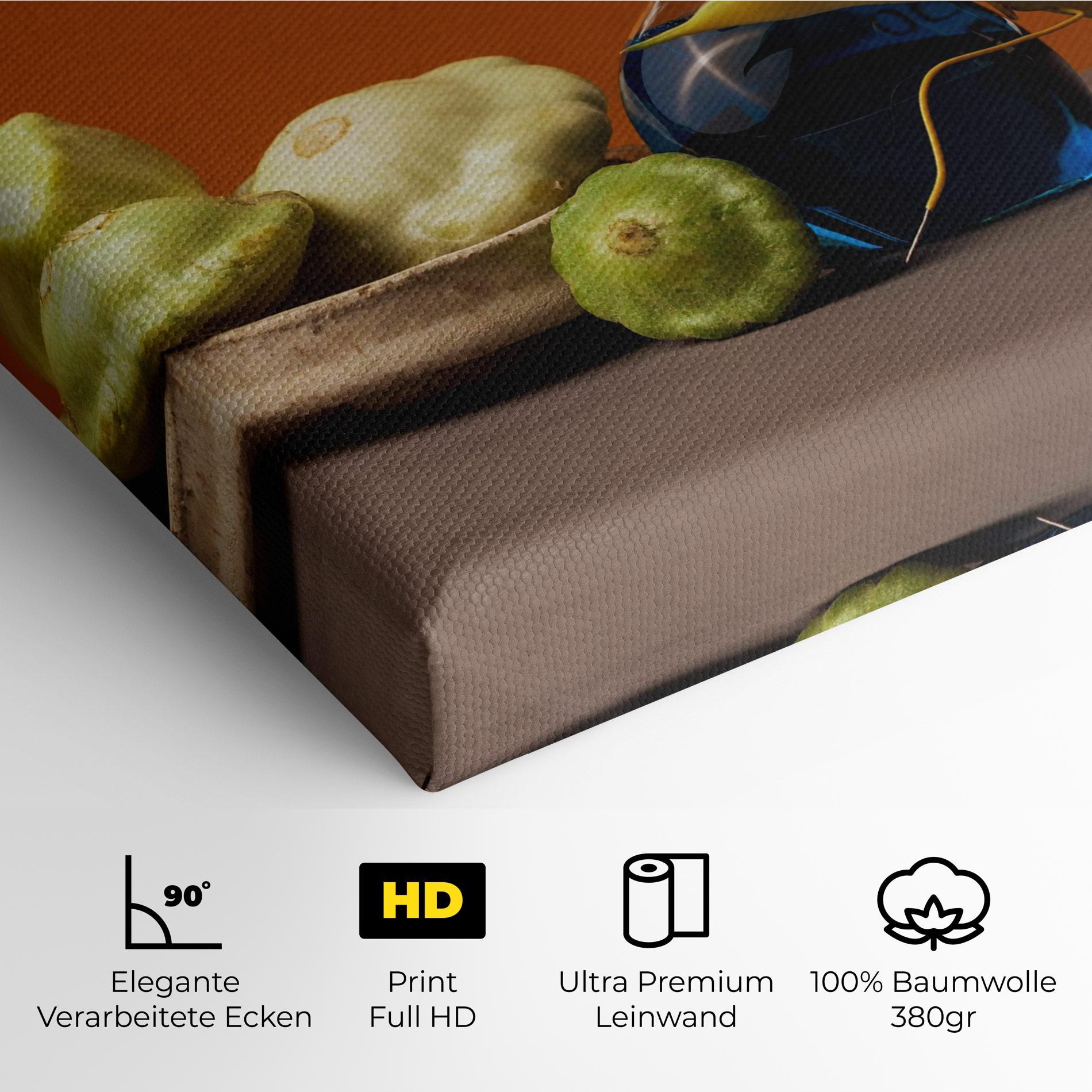 Leinwandbild Vegetables Blue Liquid mockup 4