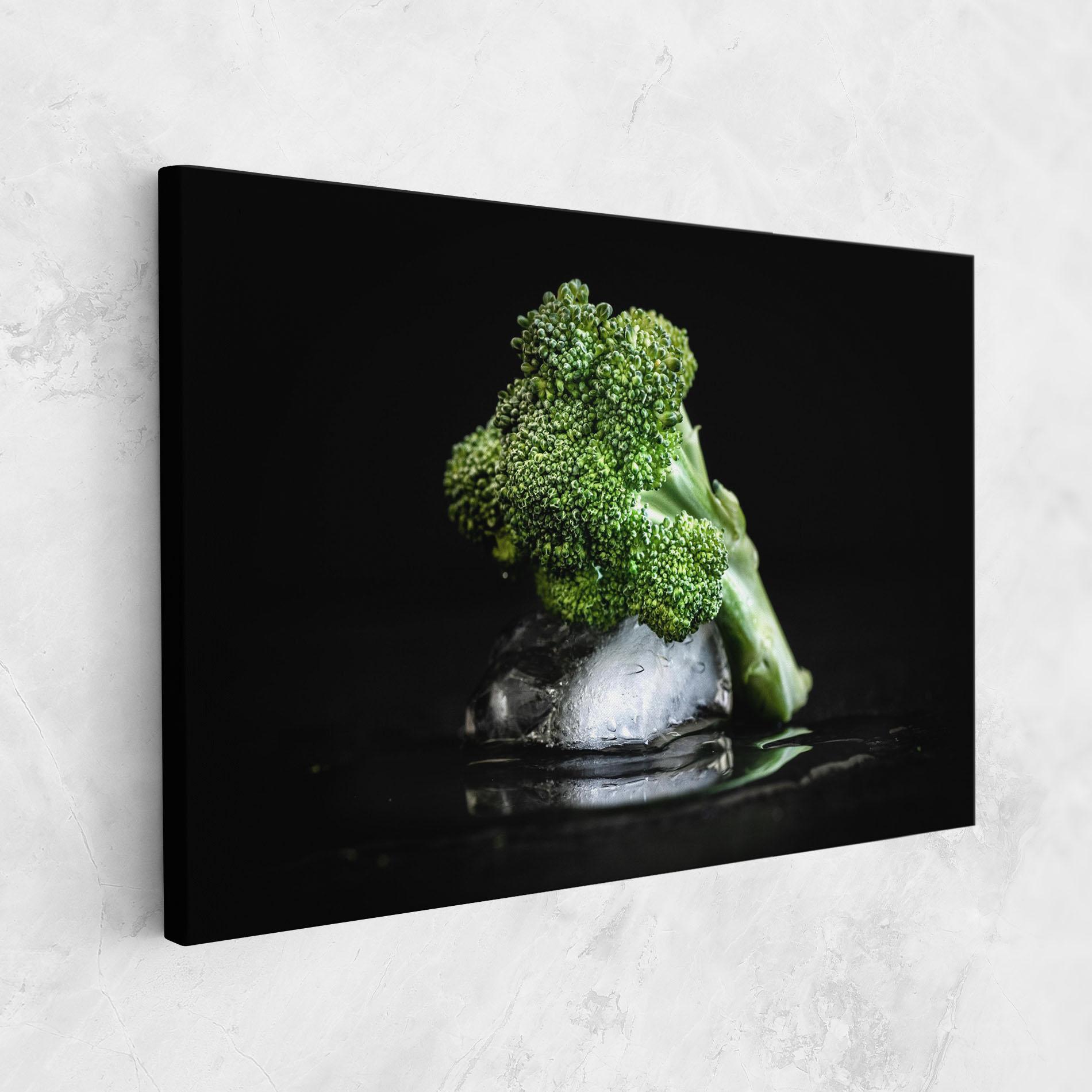 Leinwandbild Broccoli Water mockup 1