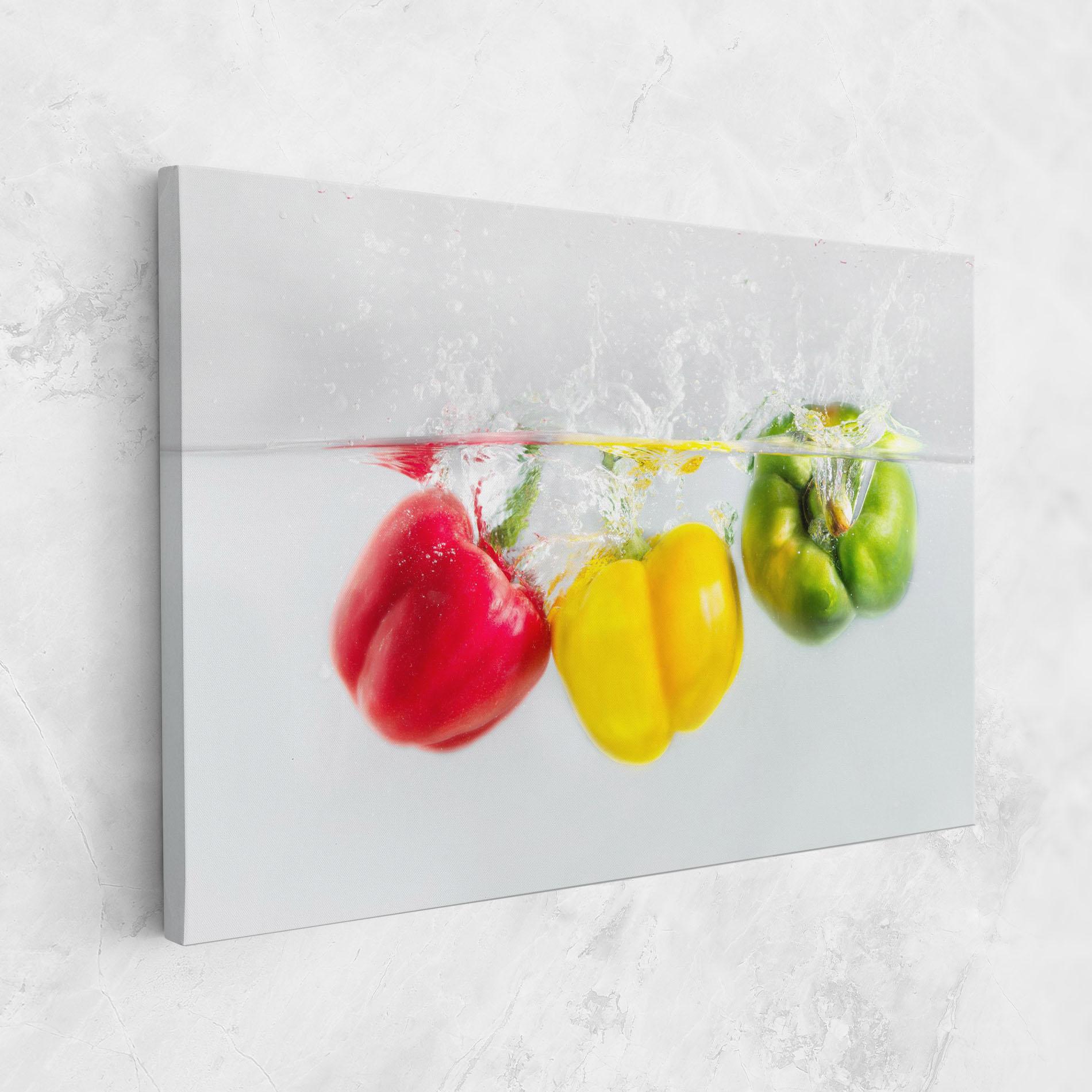 Leinwandbild Colorful Bellpepper mockup 1