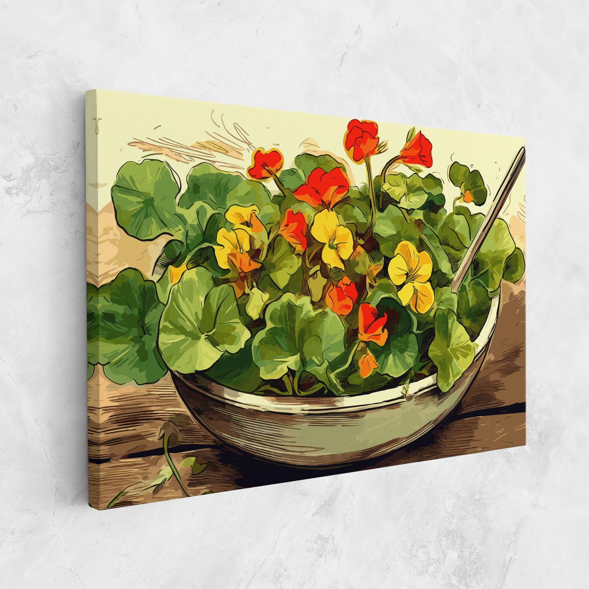 Leinwandbild Flower Food mockup 1