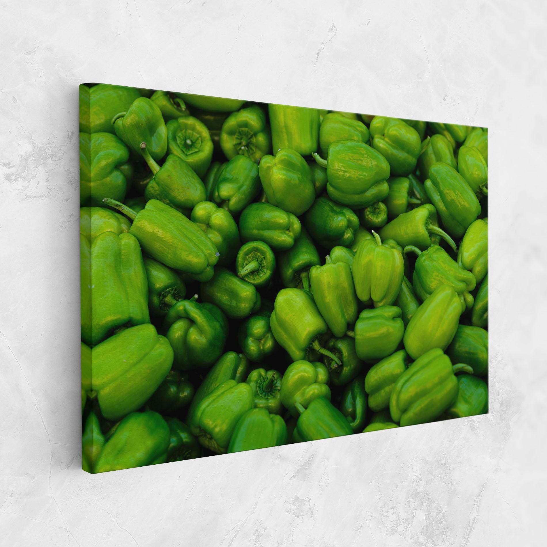 Leinwandbild Green Bellpepper mockup 1