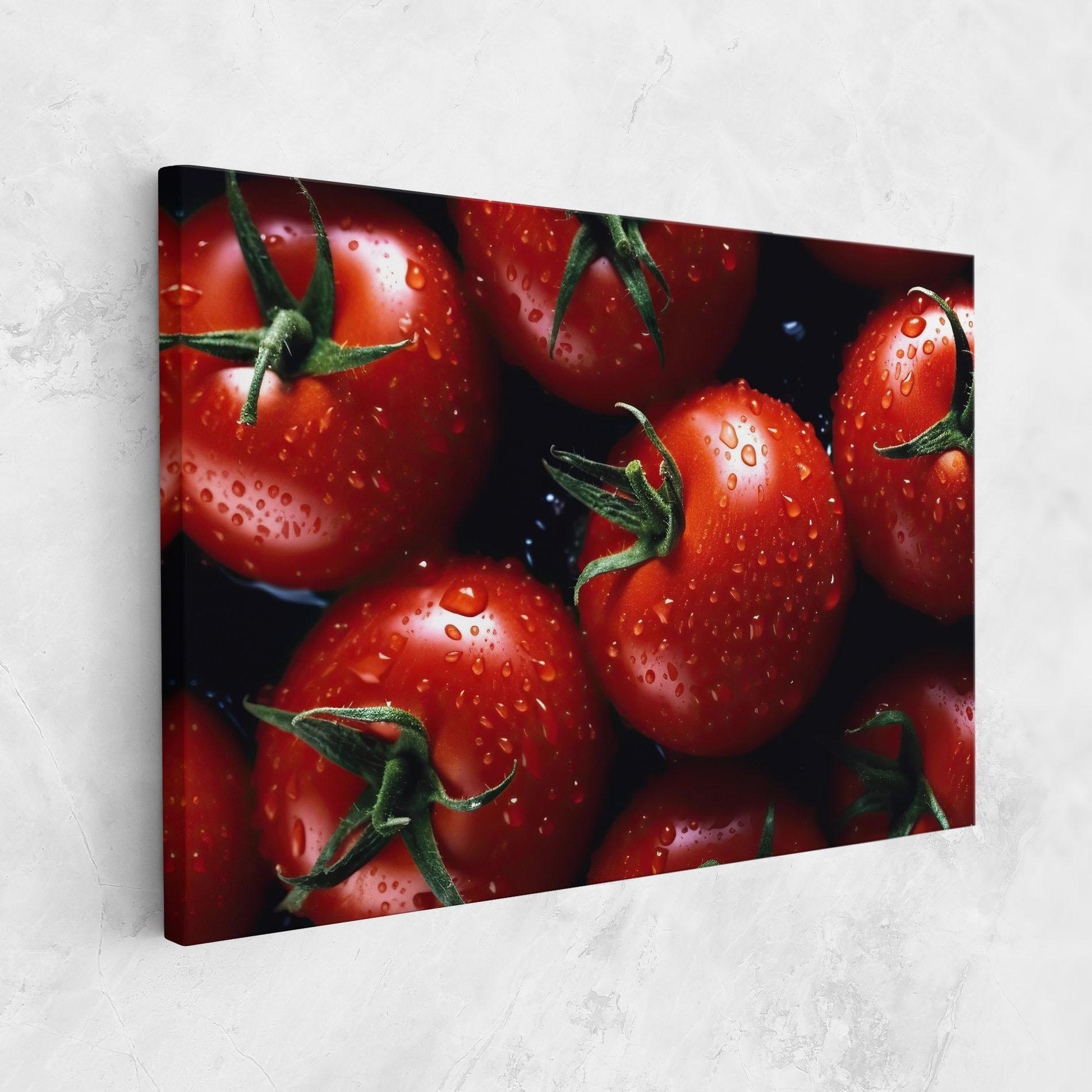 Leinwandbild Red Wet Tomato mockup 1