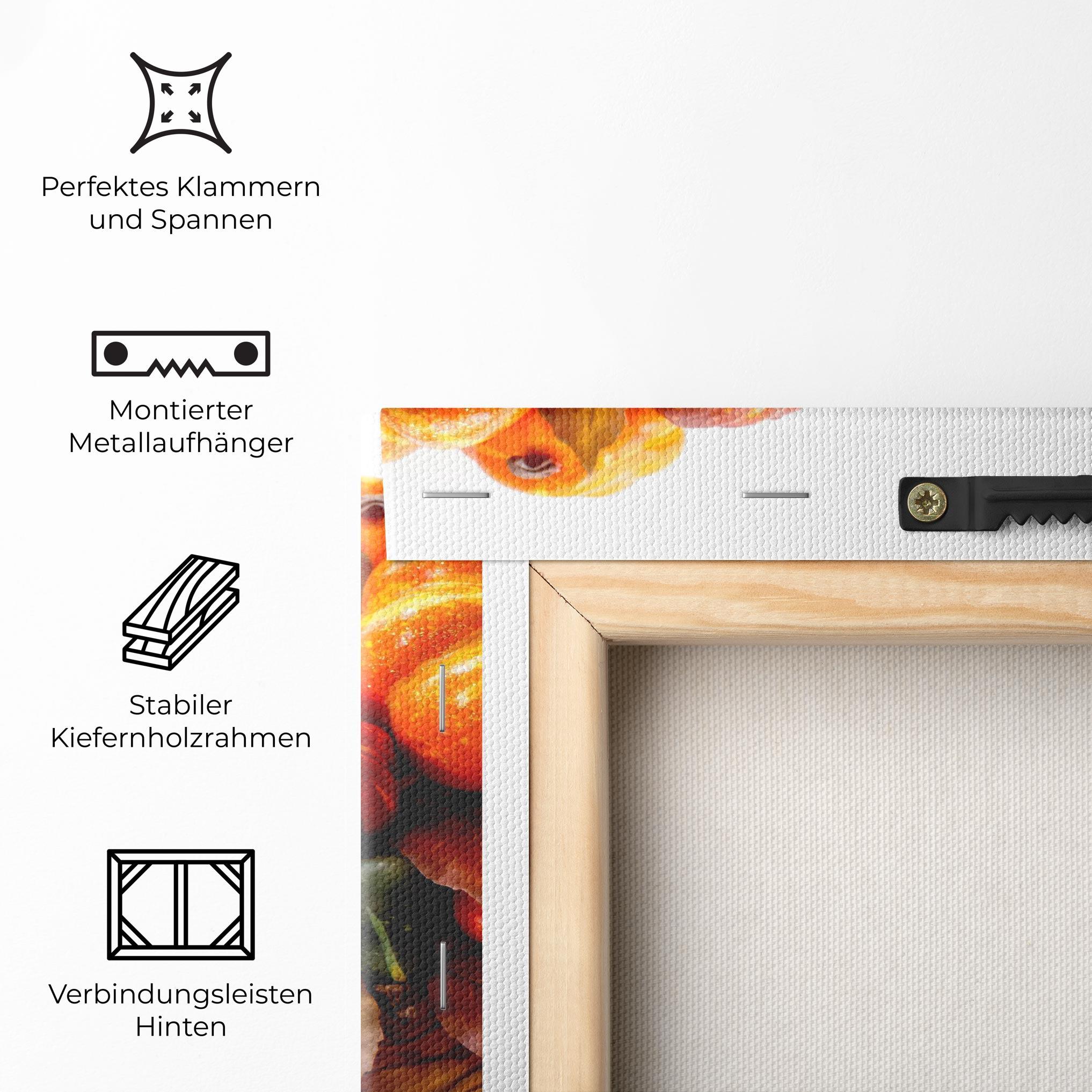 Leinwandbild Autumn Pumpkins mockup 5