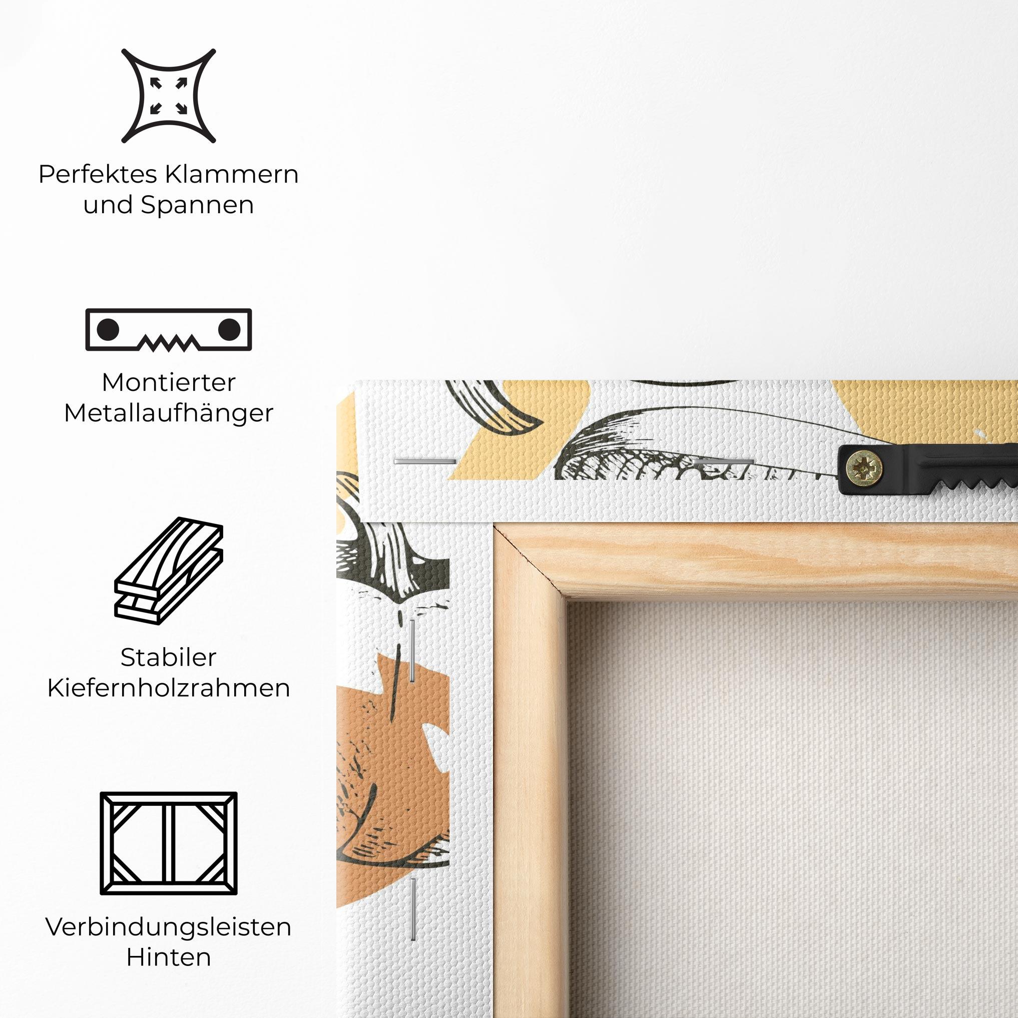 Leinwandbild Cream Vegetables Art mockup 5