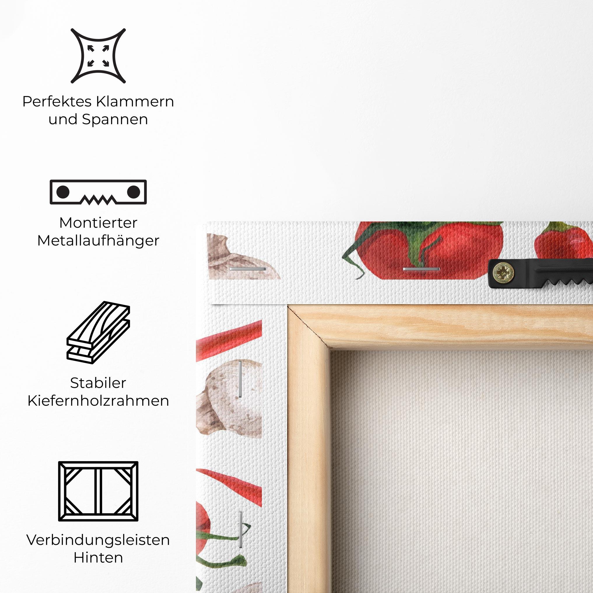 Leinwandbild Floating Tomato mockup 5