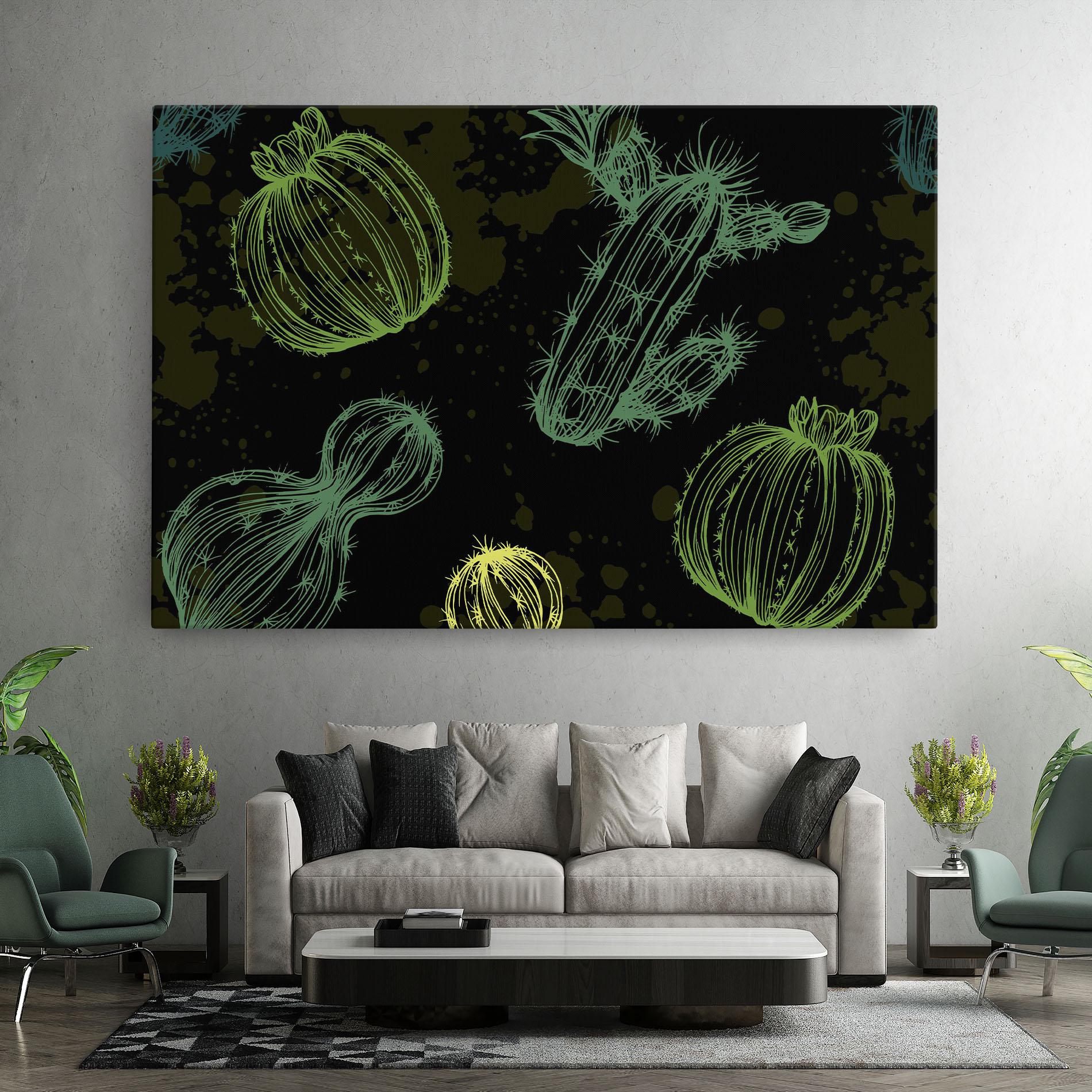 Leinwandbild Cactus Art mockup 7