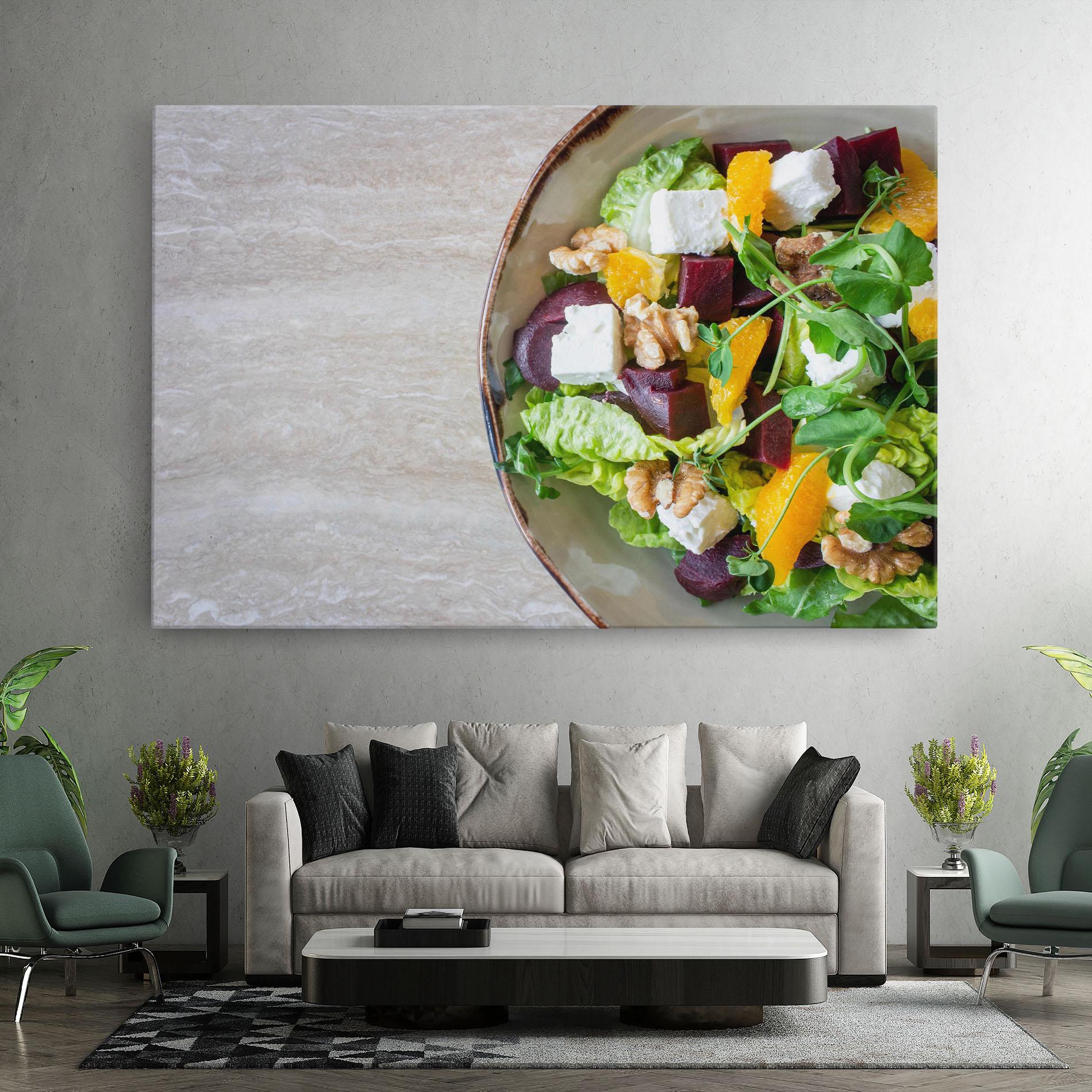 Leinwandbild Delicious Salad mockup 7