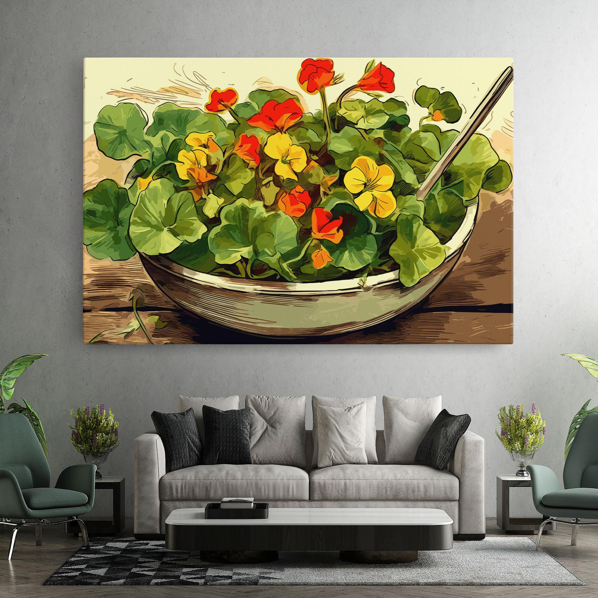 Leinwandbild Flower Food mockup 7