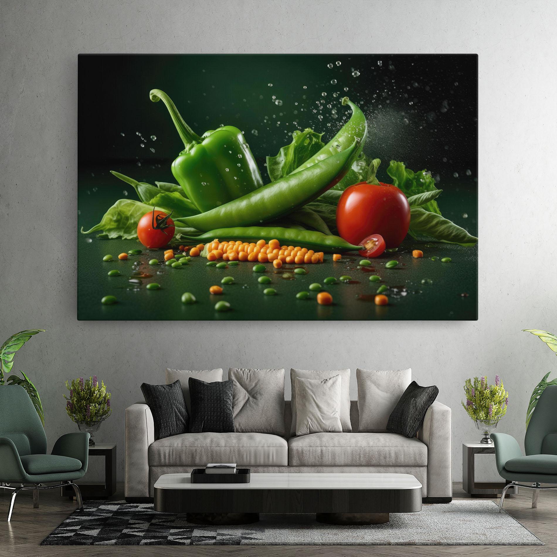 Leinwandbild Fresh Vegetables mockup 7