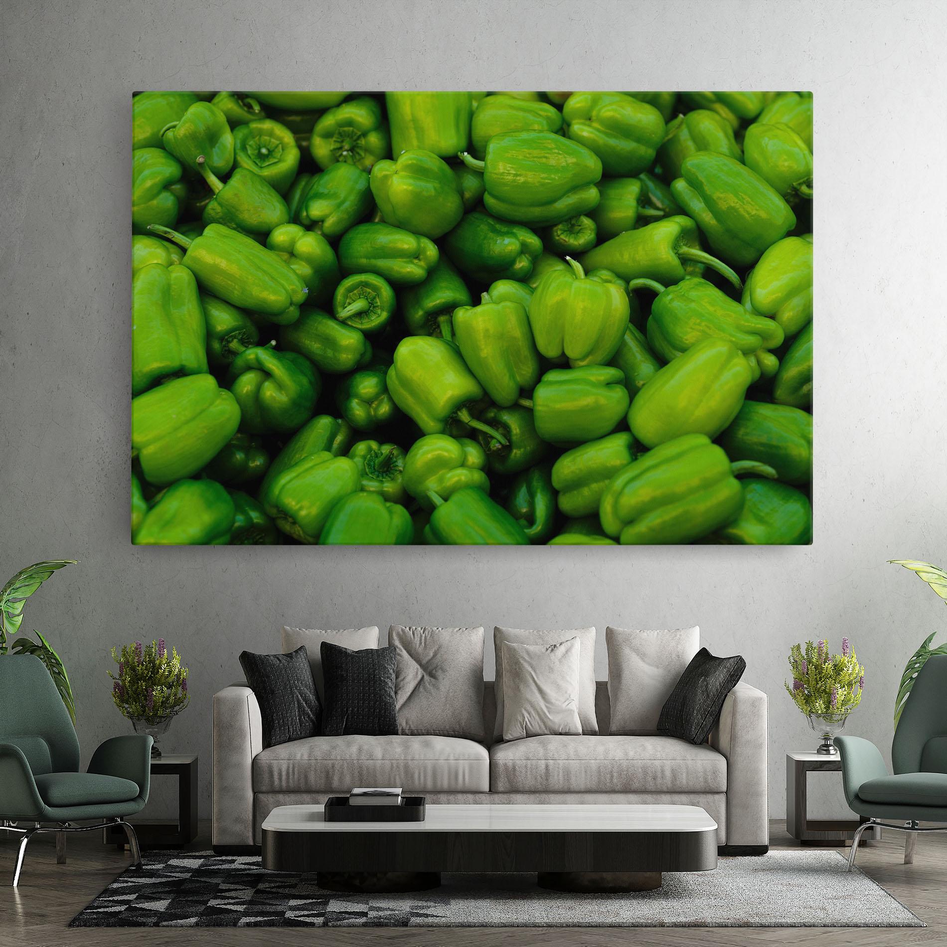 Leinwandbild Green Bellpepper mockup 7
