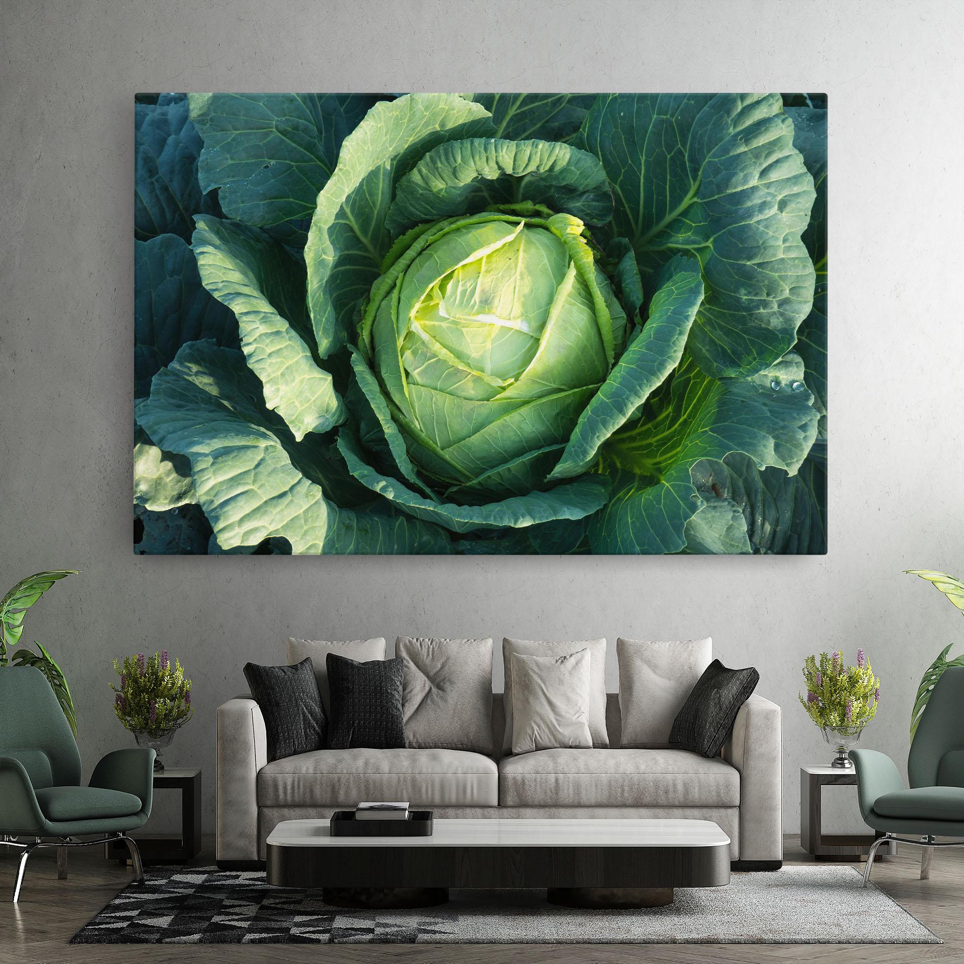 Leinwandbild Green Lettuce mockup 7