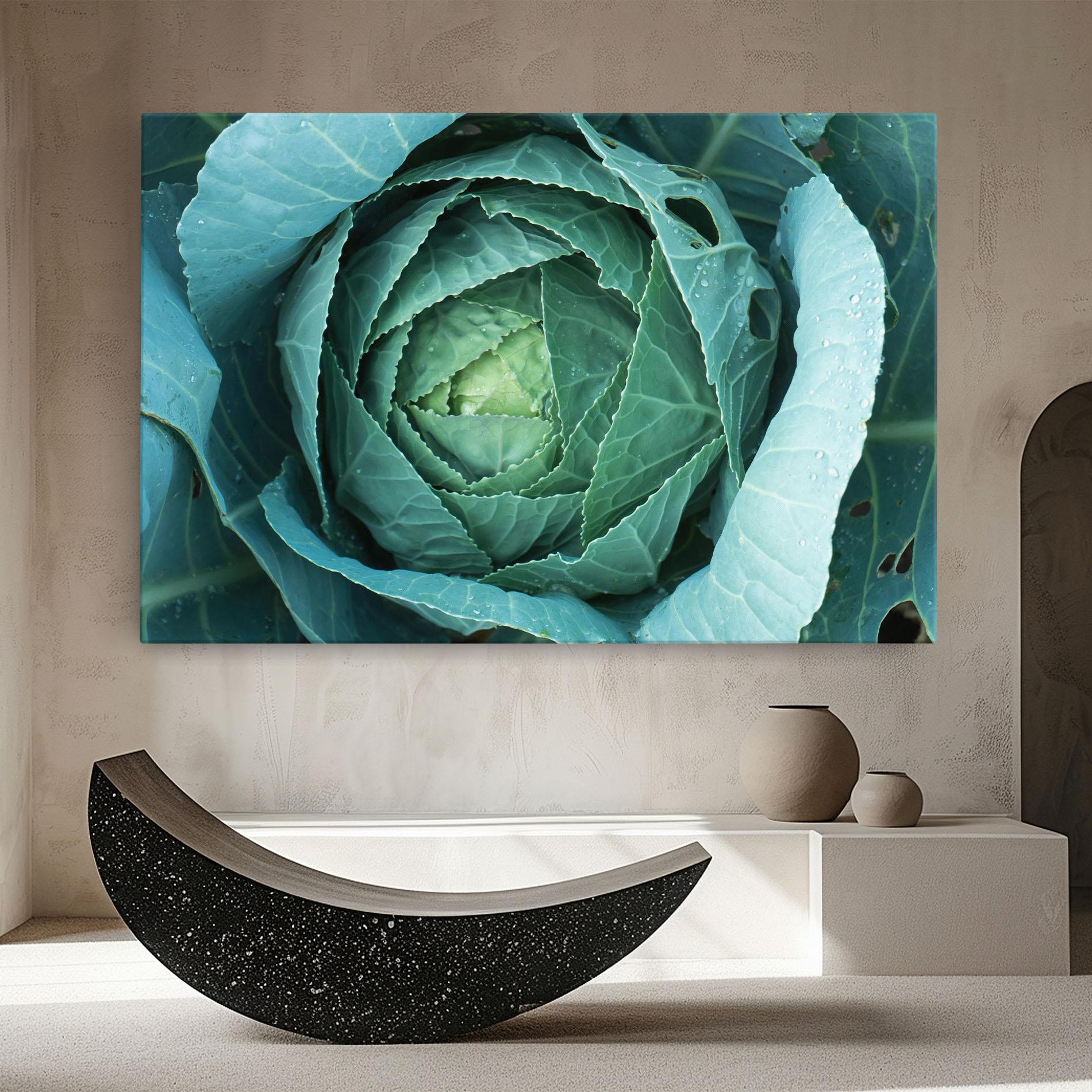 Leinwandbild Blue Lettuce mockup 8