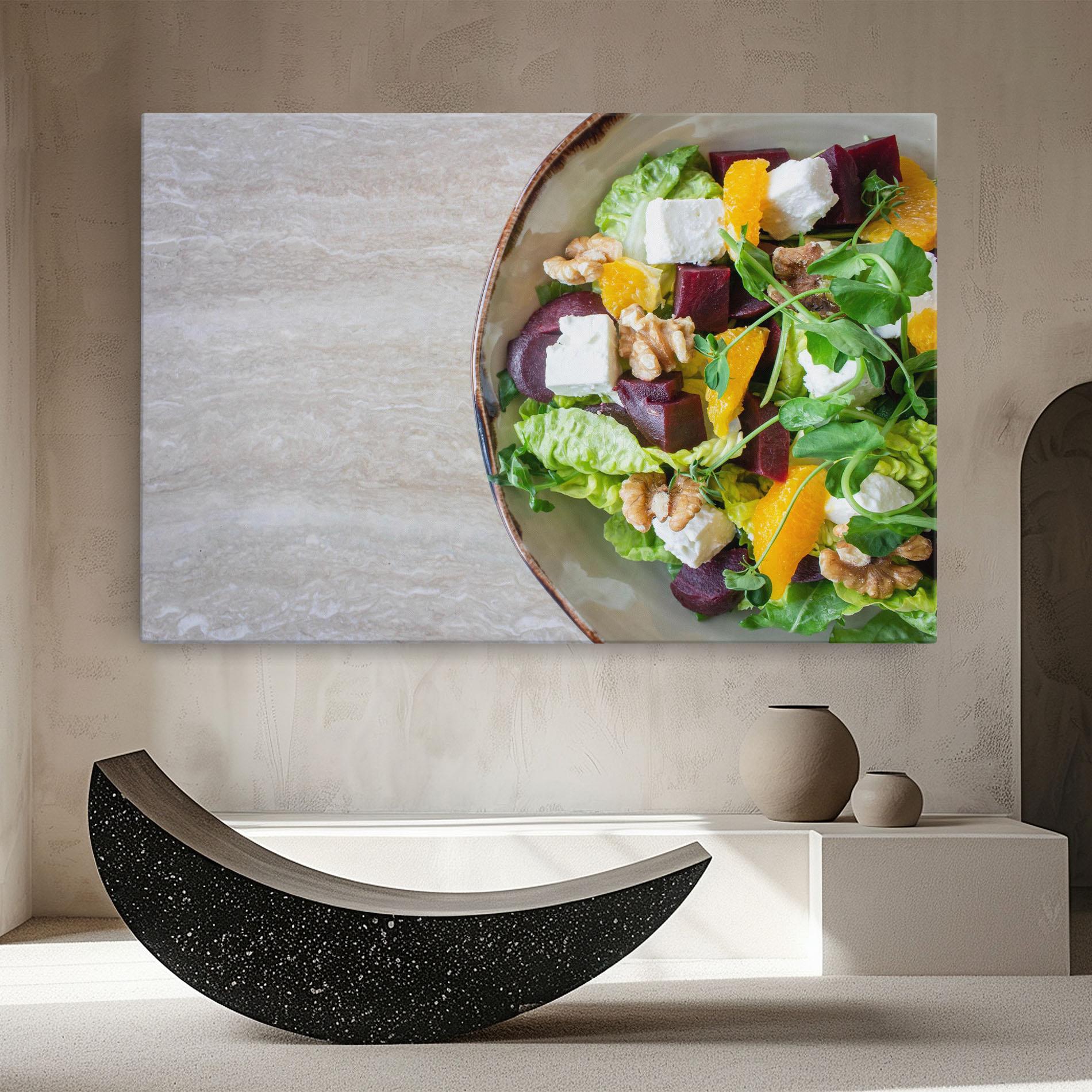 Leinwandbild Delicious Salad mockup 8