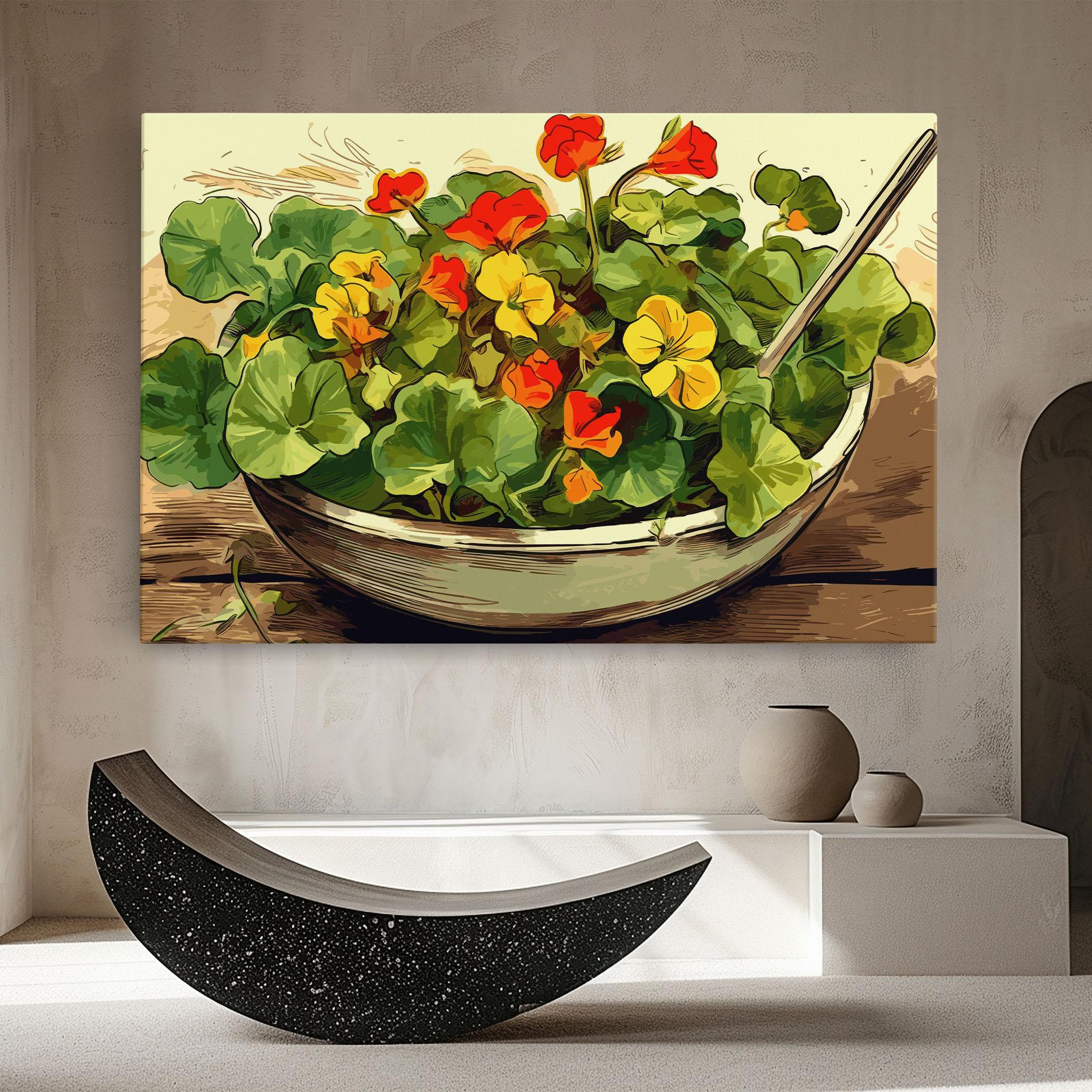 Leinwandbild Flower Food mockup 8