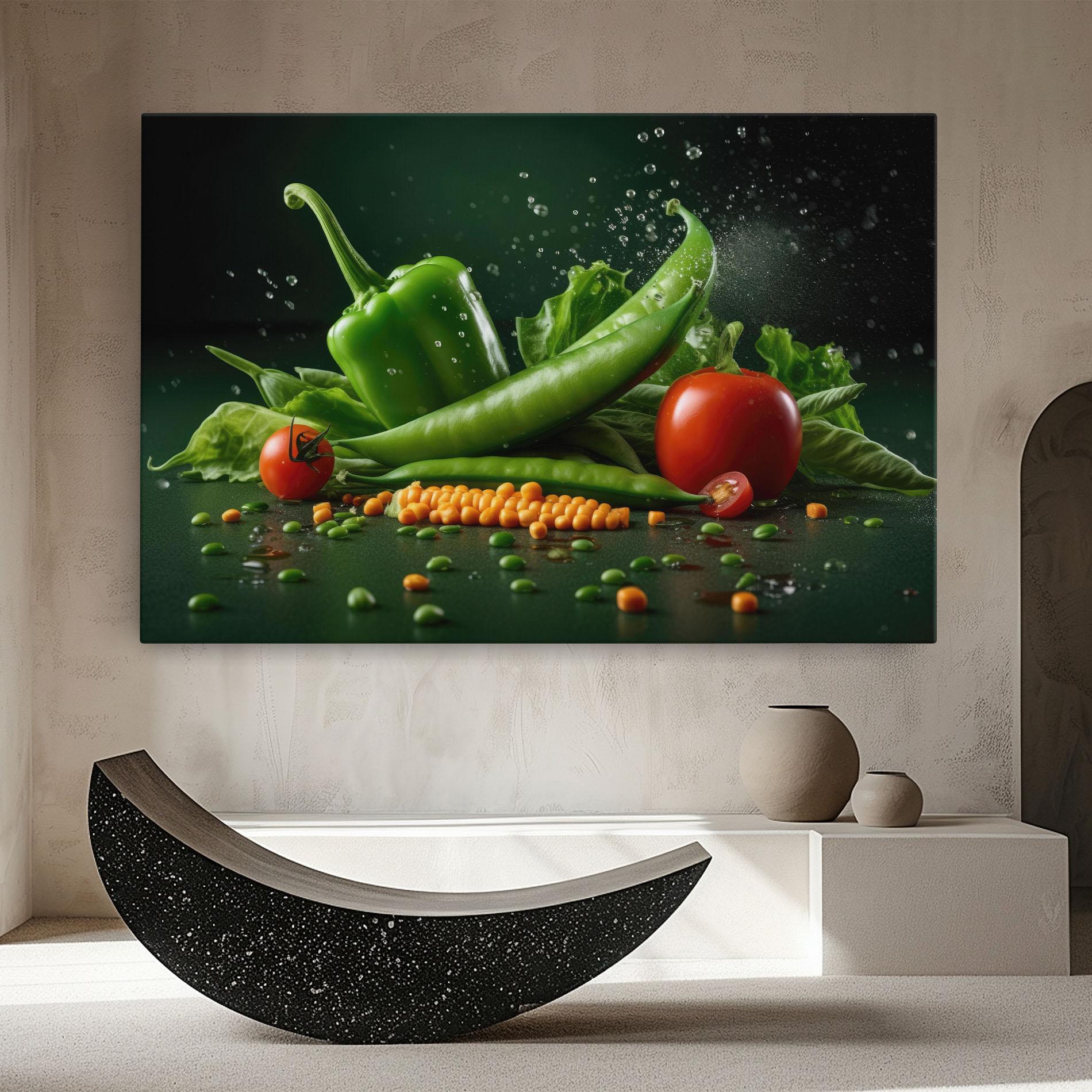 Leinwandbild Fresh Vegetables mockup 8