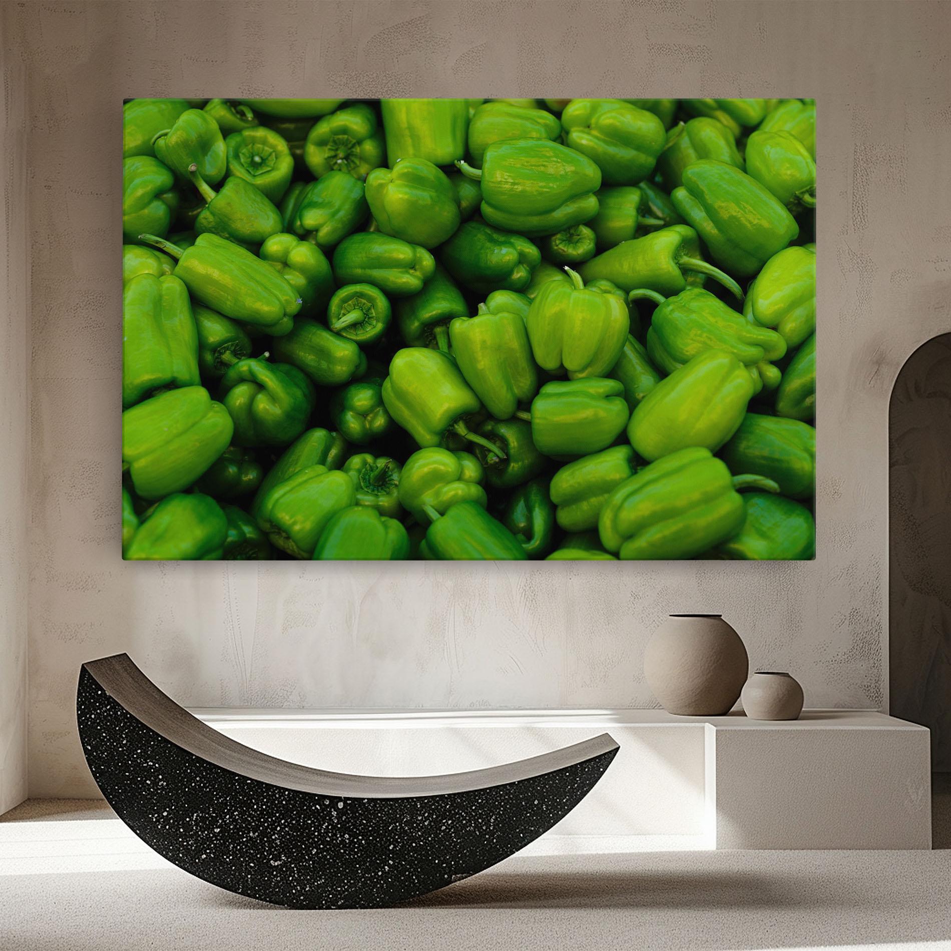 Leinwandbild Green Bellpepper mockup 8