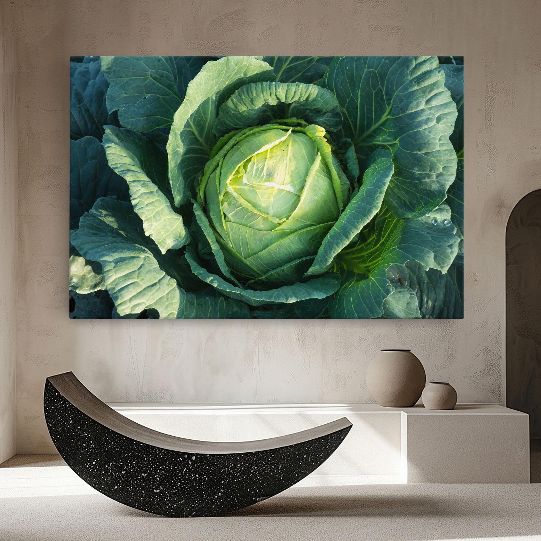 Leinwandbild Green Lettuce mockup 8