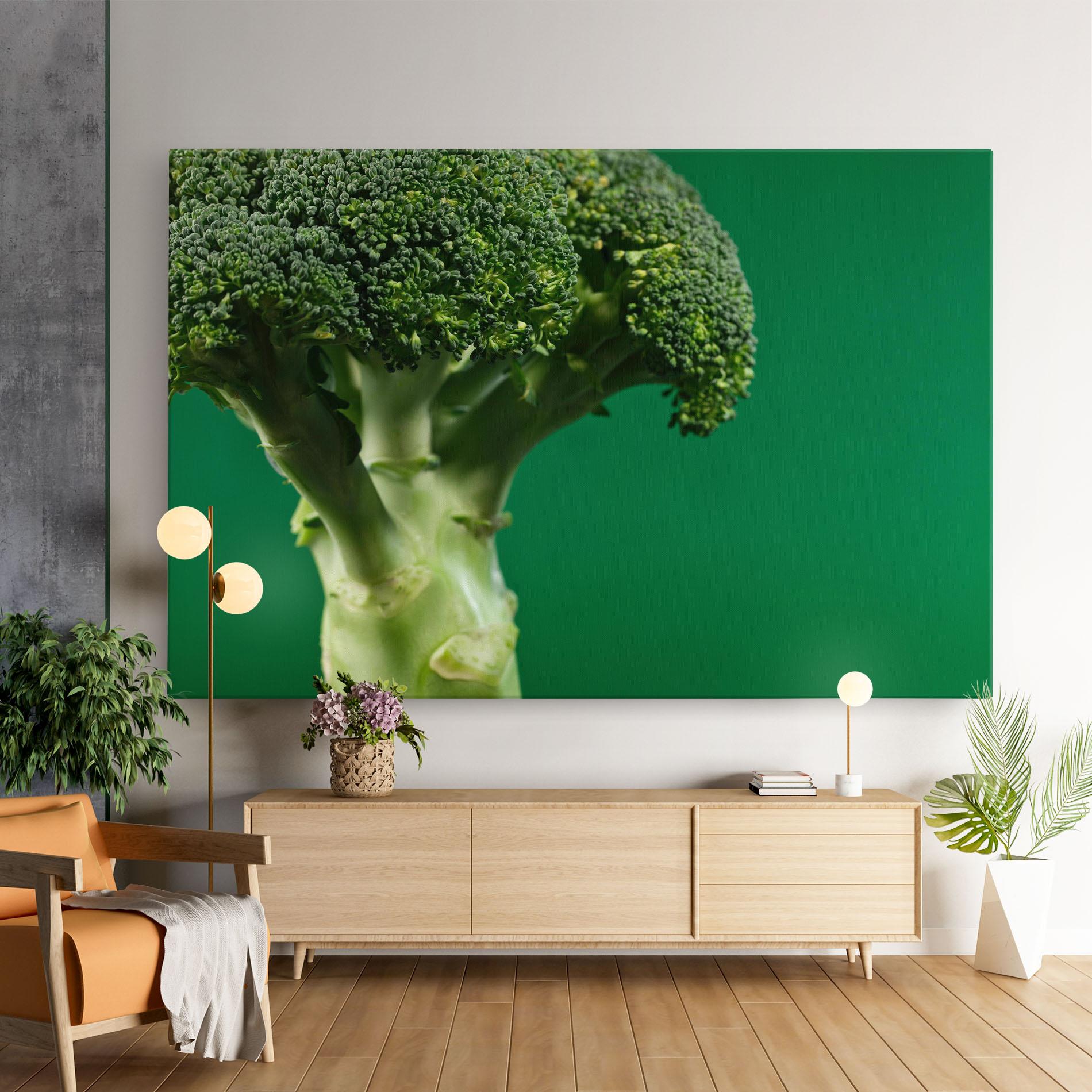 Leinwandbild Broccoli mockup 9