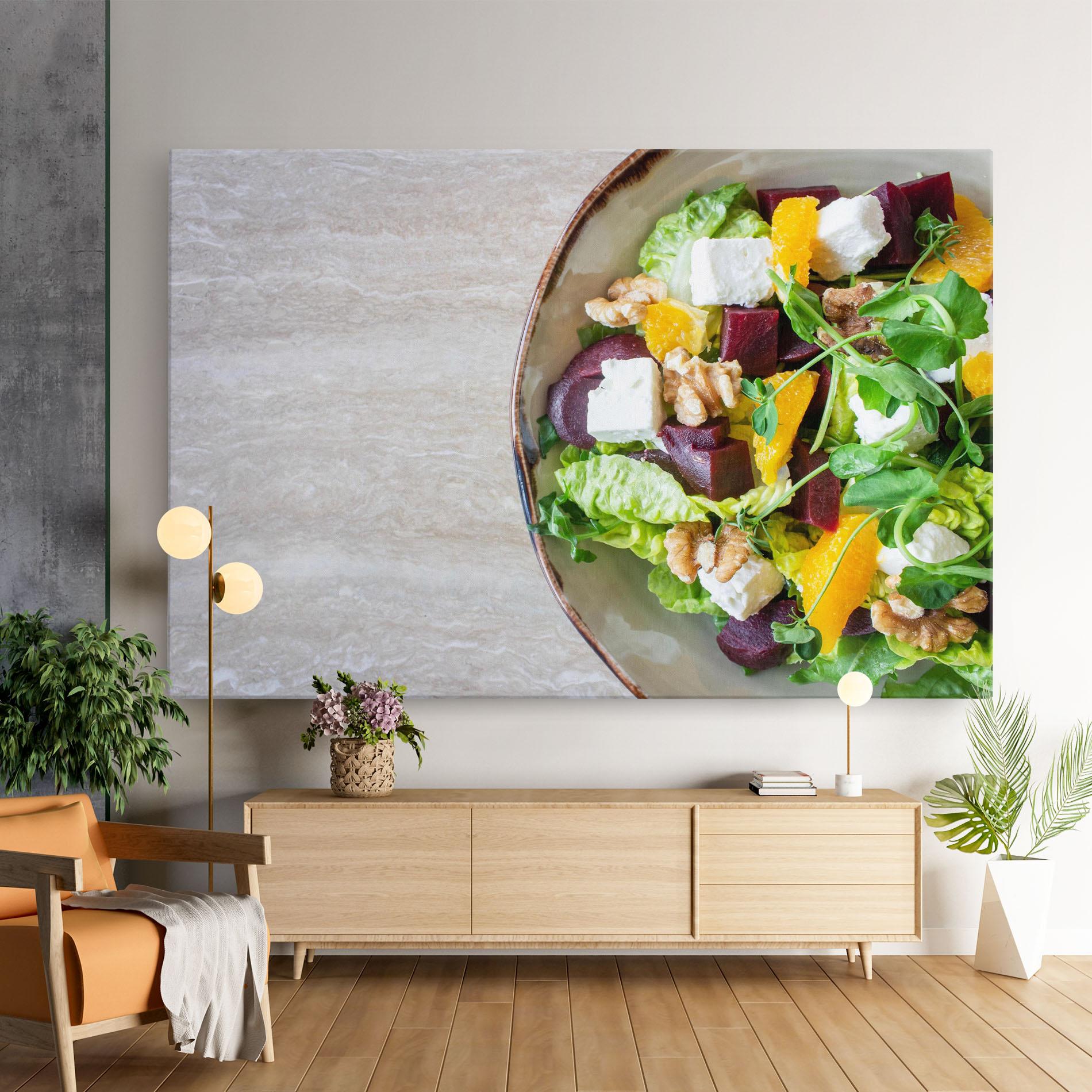 Leinwandbild Delicious Salad mockup 9