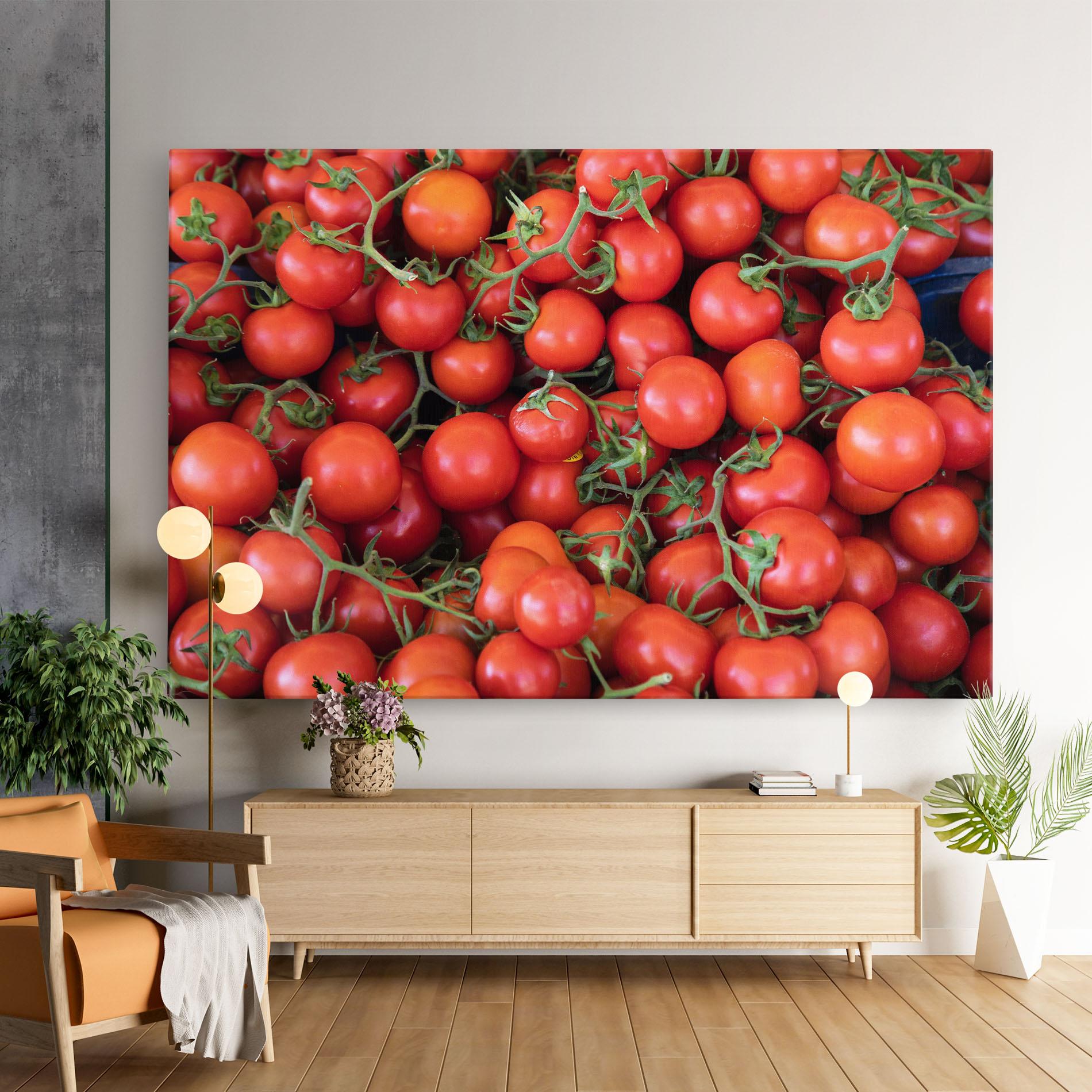 Leinwandbild Tomato Red Wall mockup 9