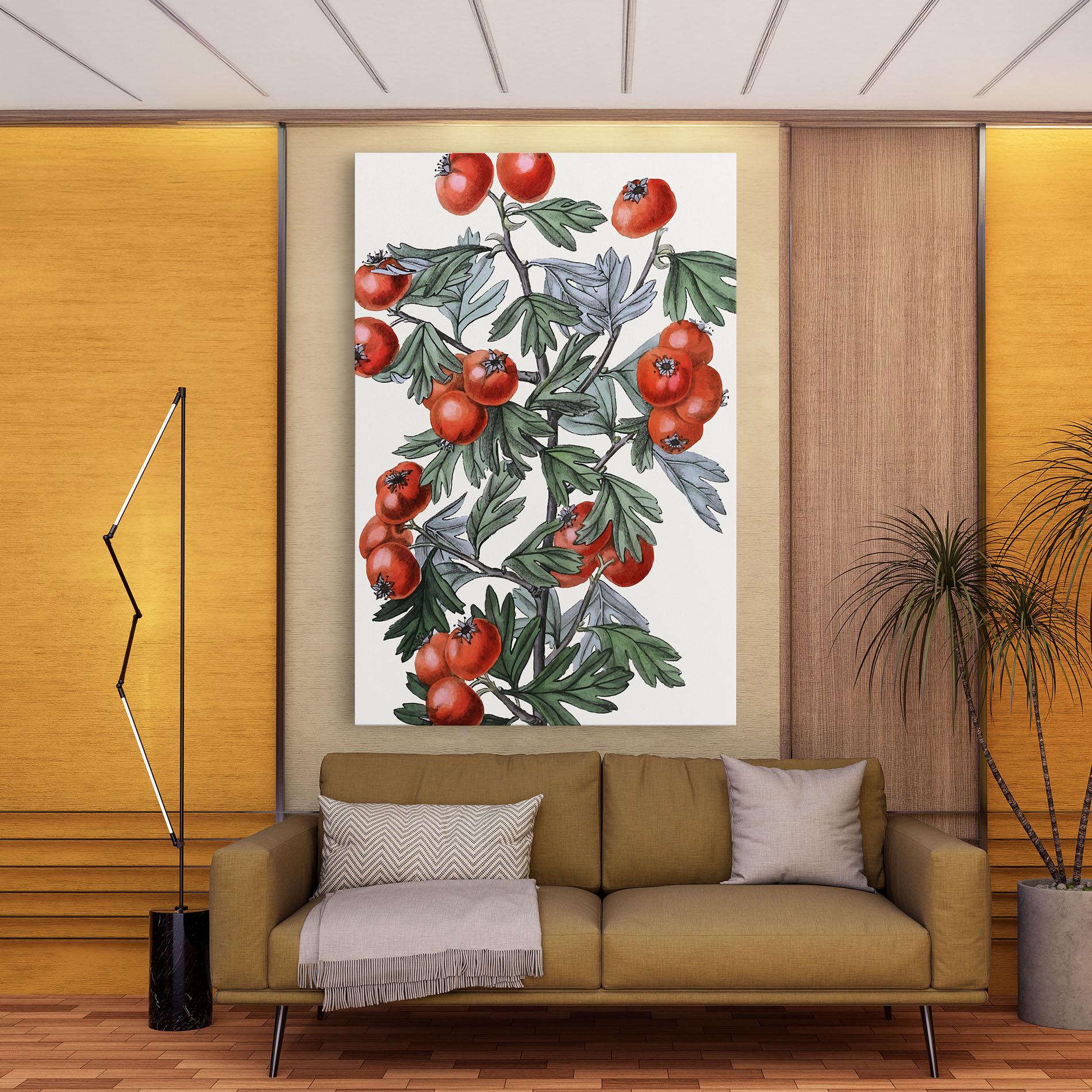Leinwandbild Cherry Drawing mockup 9