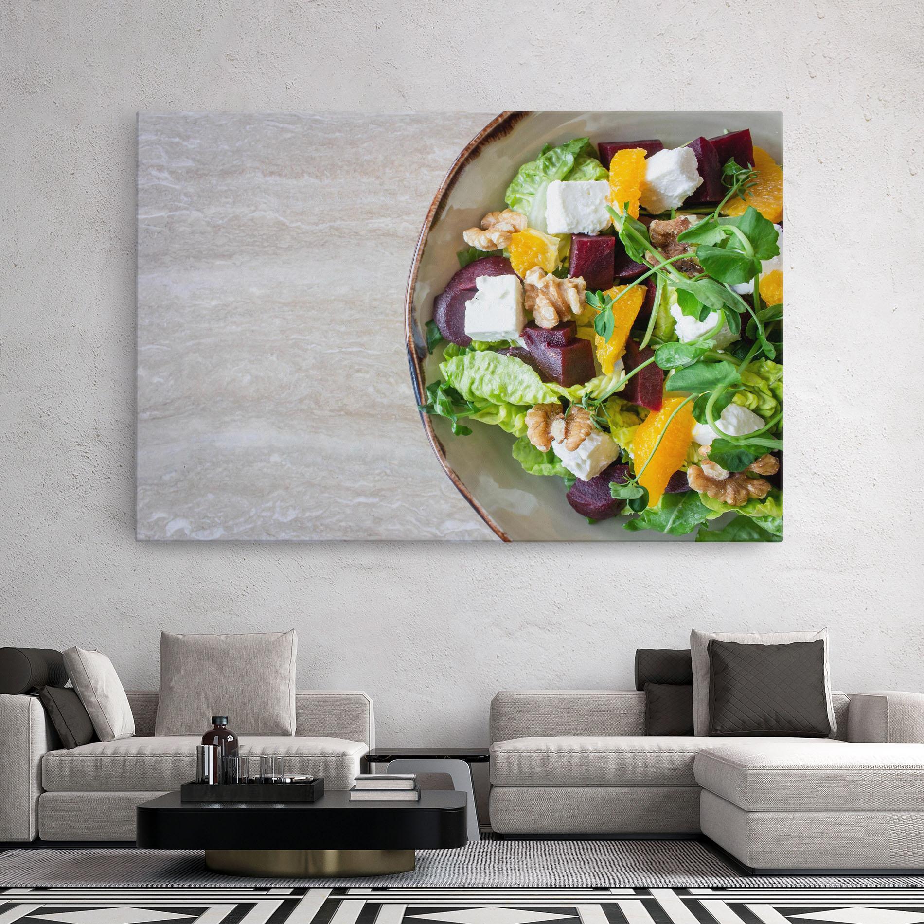 Leinwandbild Delicious Salad mockup 2