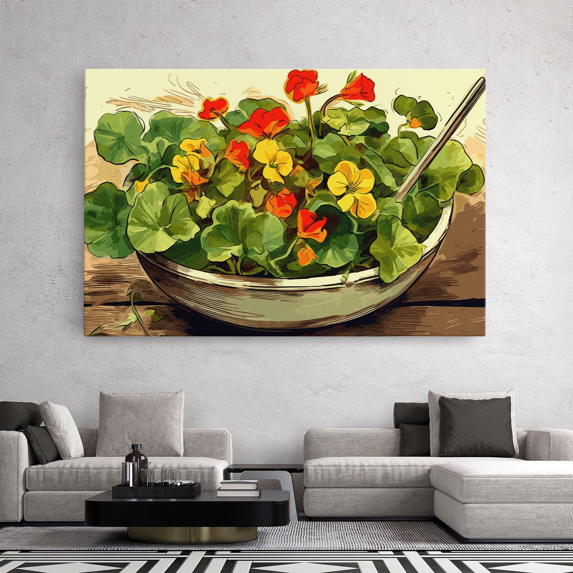 Leinwandbild Flower Food mockup 2