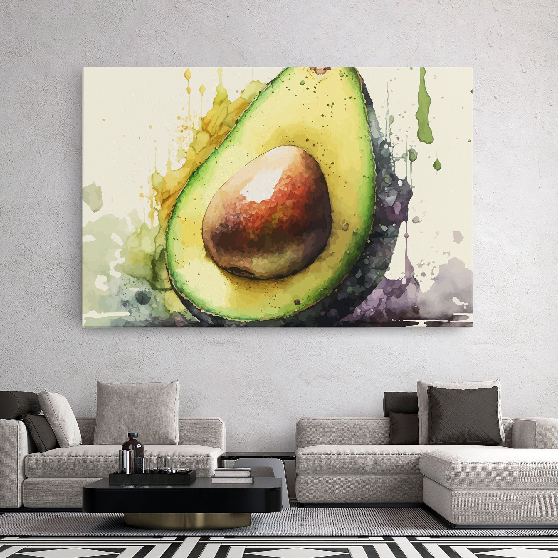 Green Avocado Art mockup 2
