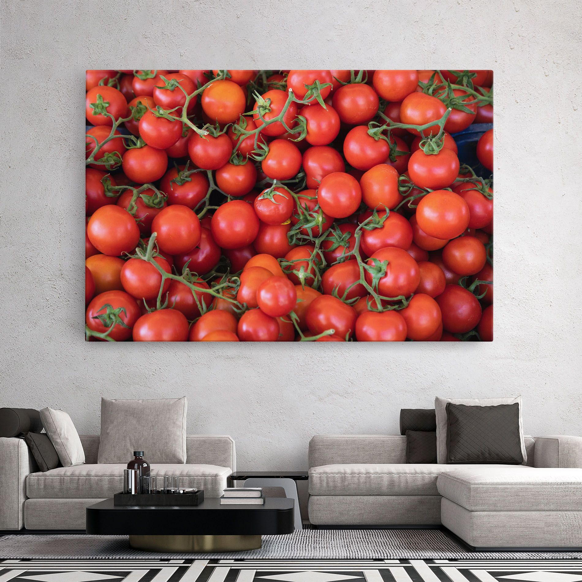 Tomato Red Wall mockup 2