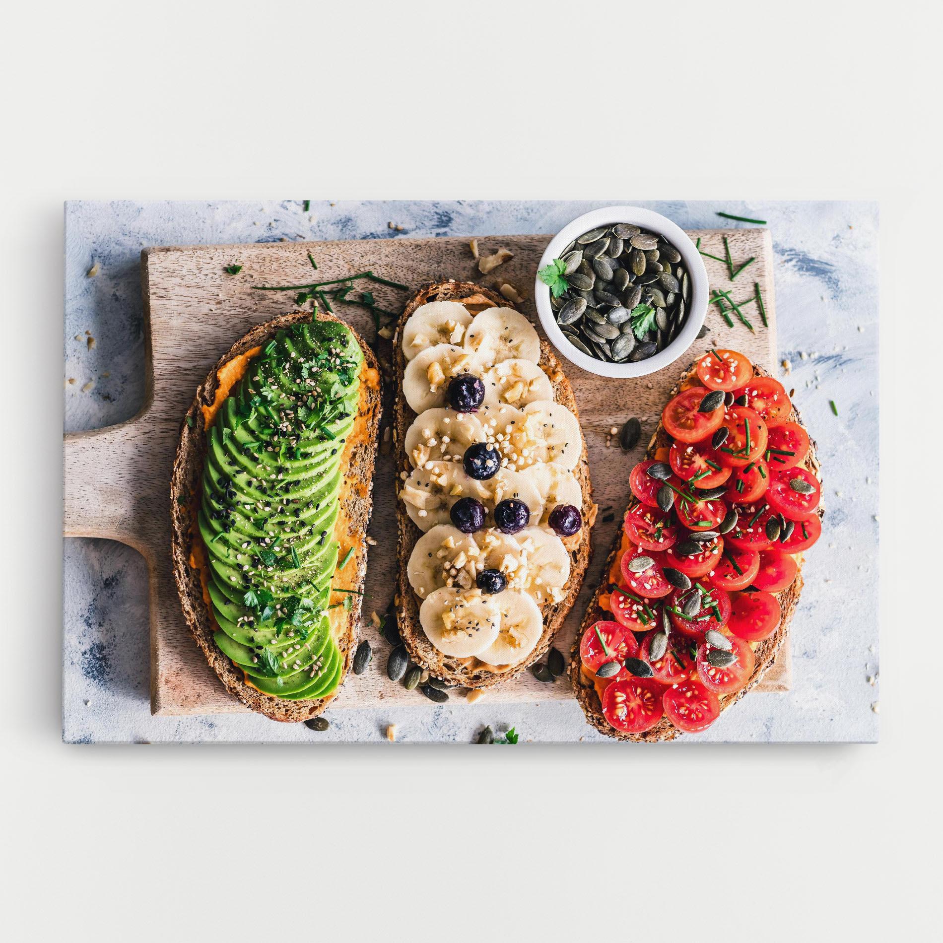 Leinwandbild Breakfast mockup 0