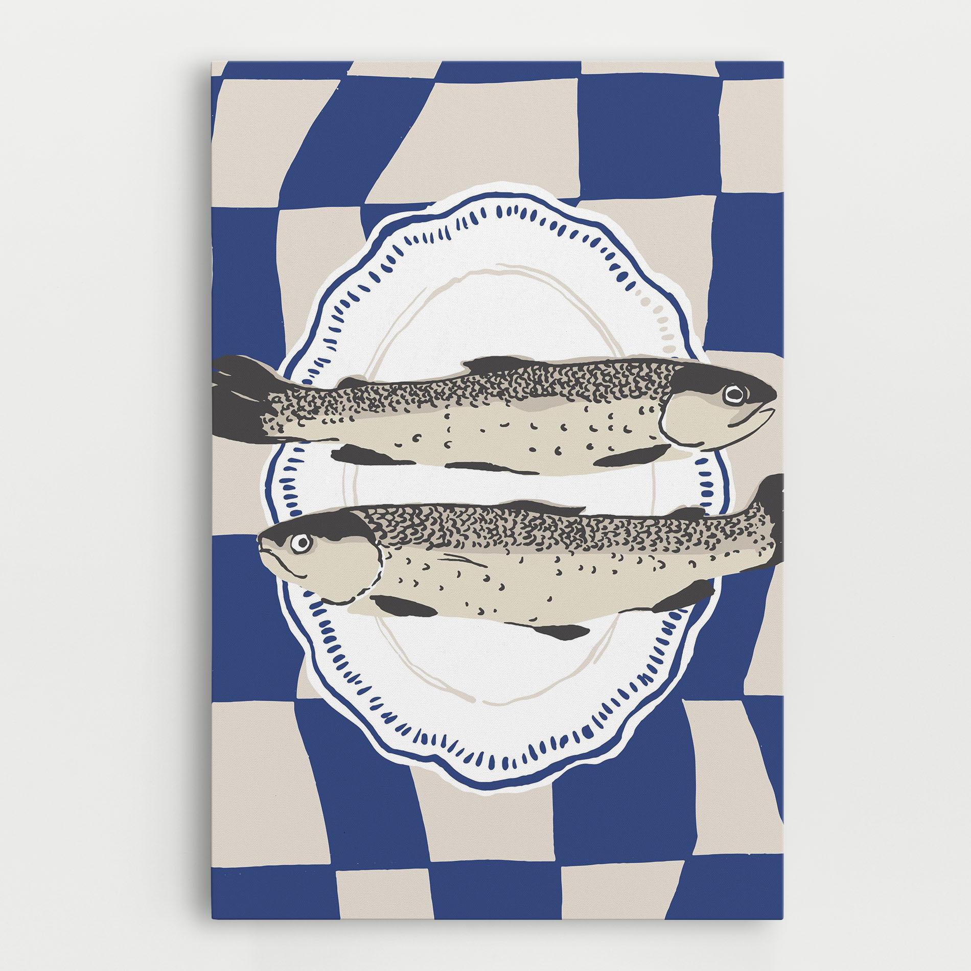 Leinwandbild Food Fish mockup 0