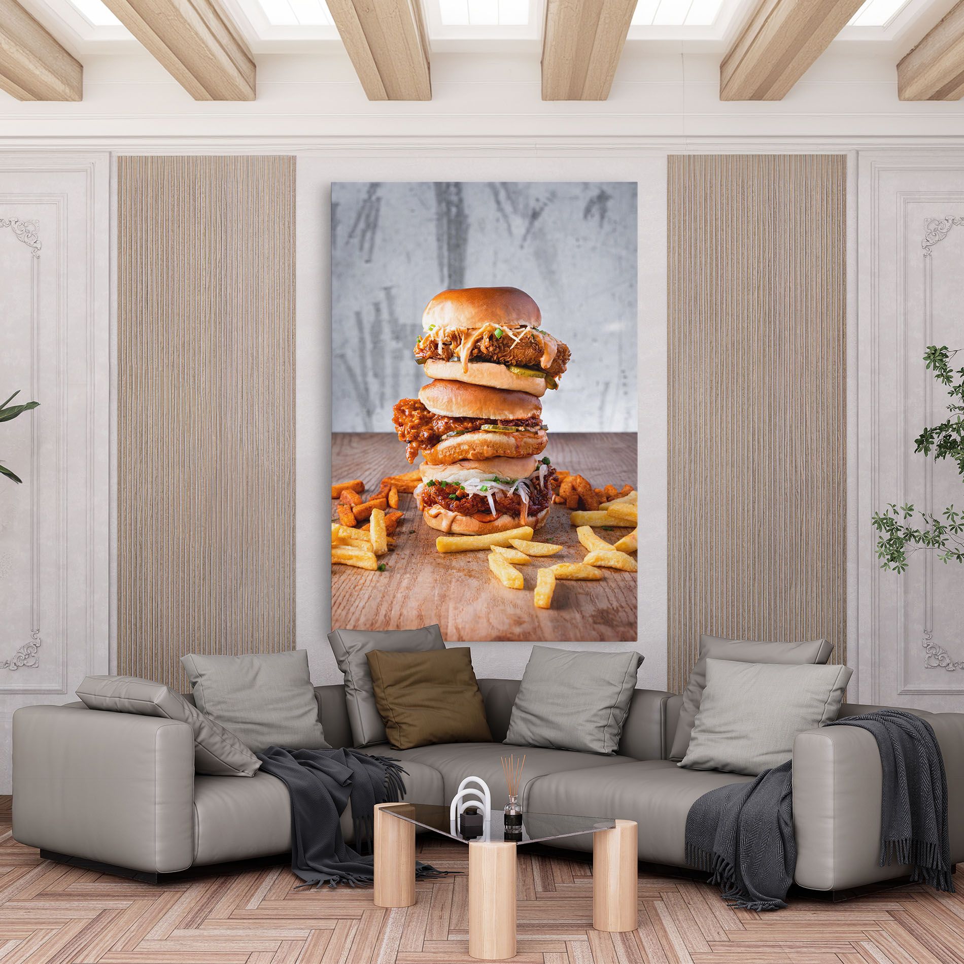 Triple Hamburger mockup 6