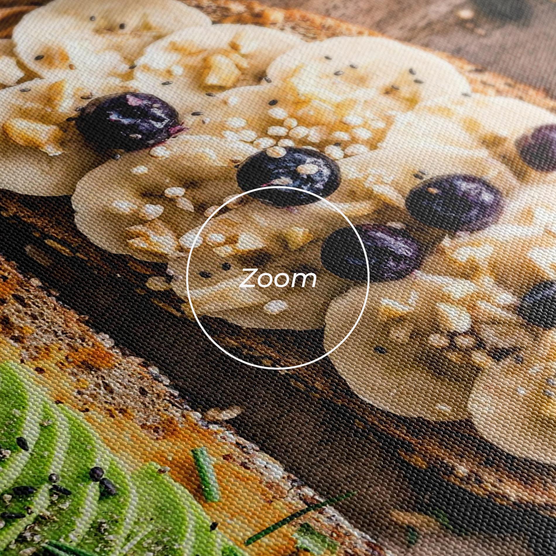 Leinwandbild Breakfast mockup 3