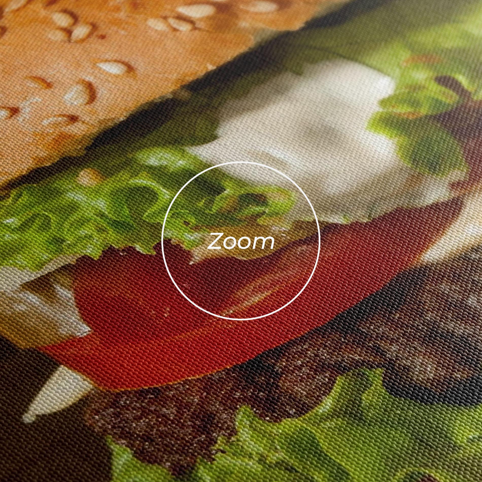 Leinwandbild Delicious Hamburger mockup 3