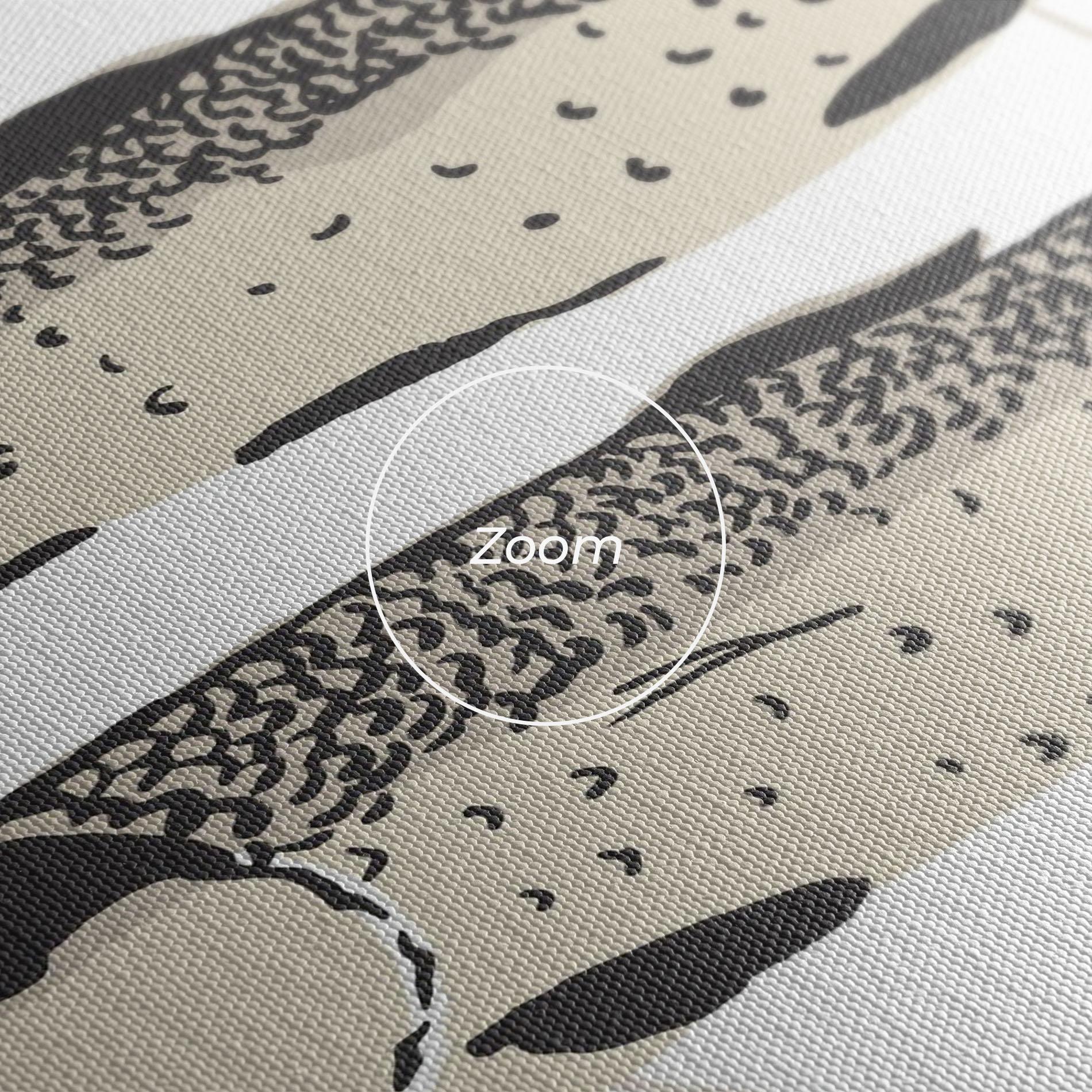 Leinwandbild Food Fish mockup 3