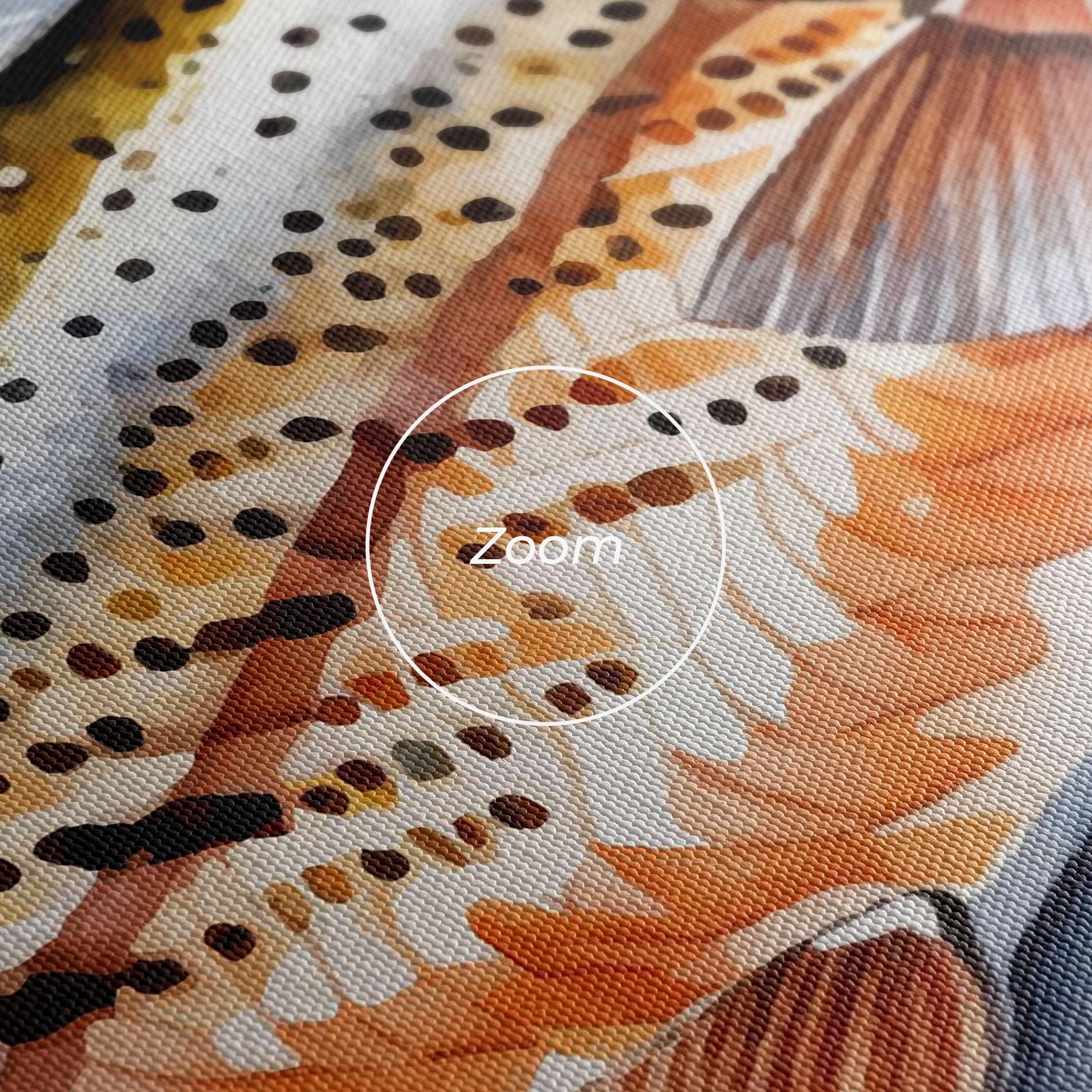 Leinwandbild Grilled Trout mockup 3