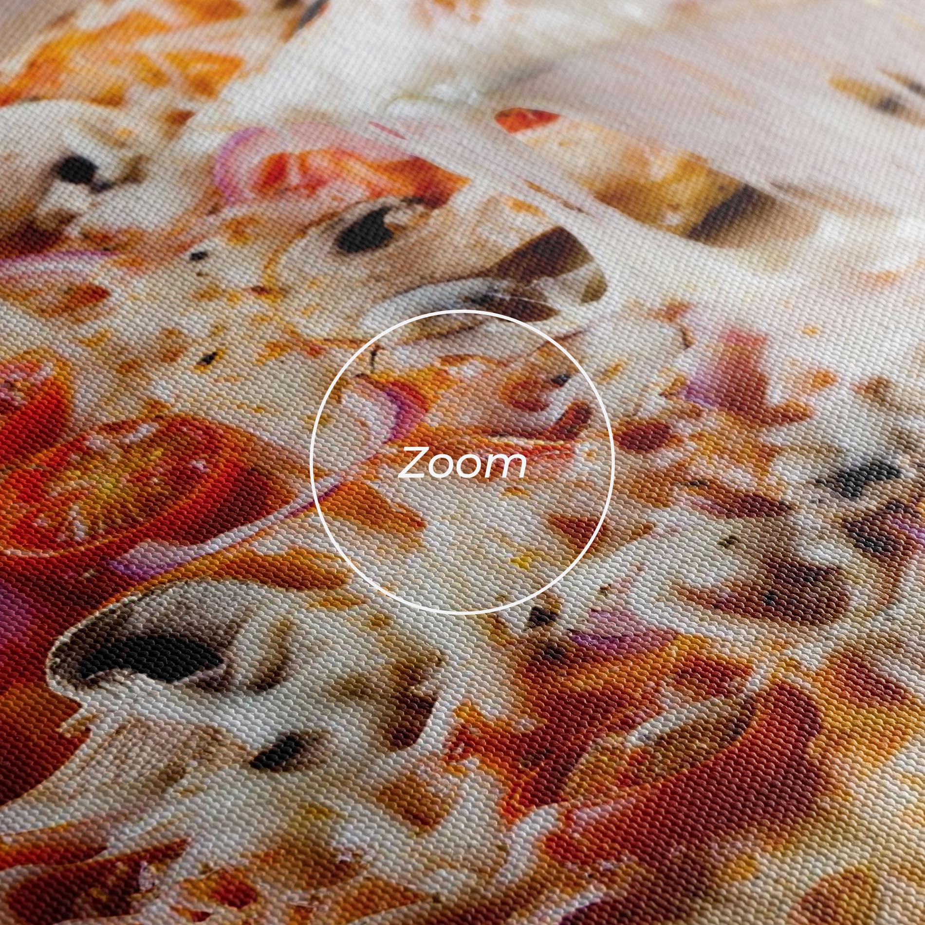 Leinwandbild Pizza mockup 3