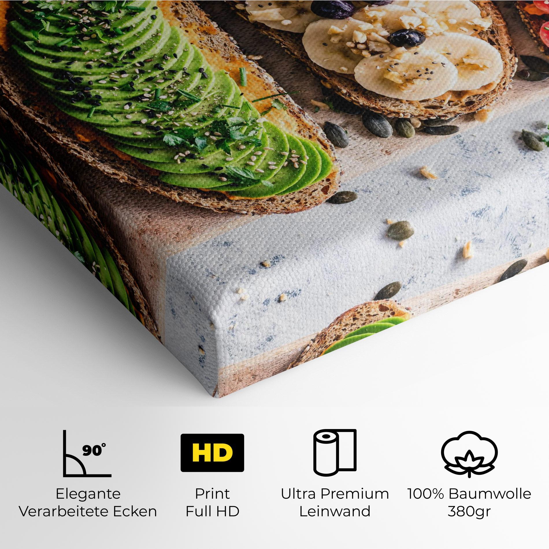 Leinwandbild Breakfast mockup 4