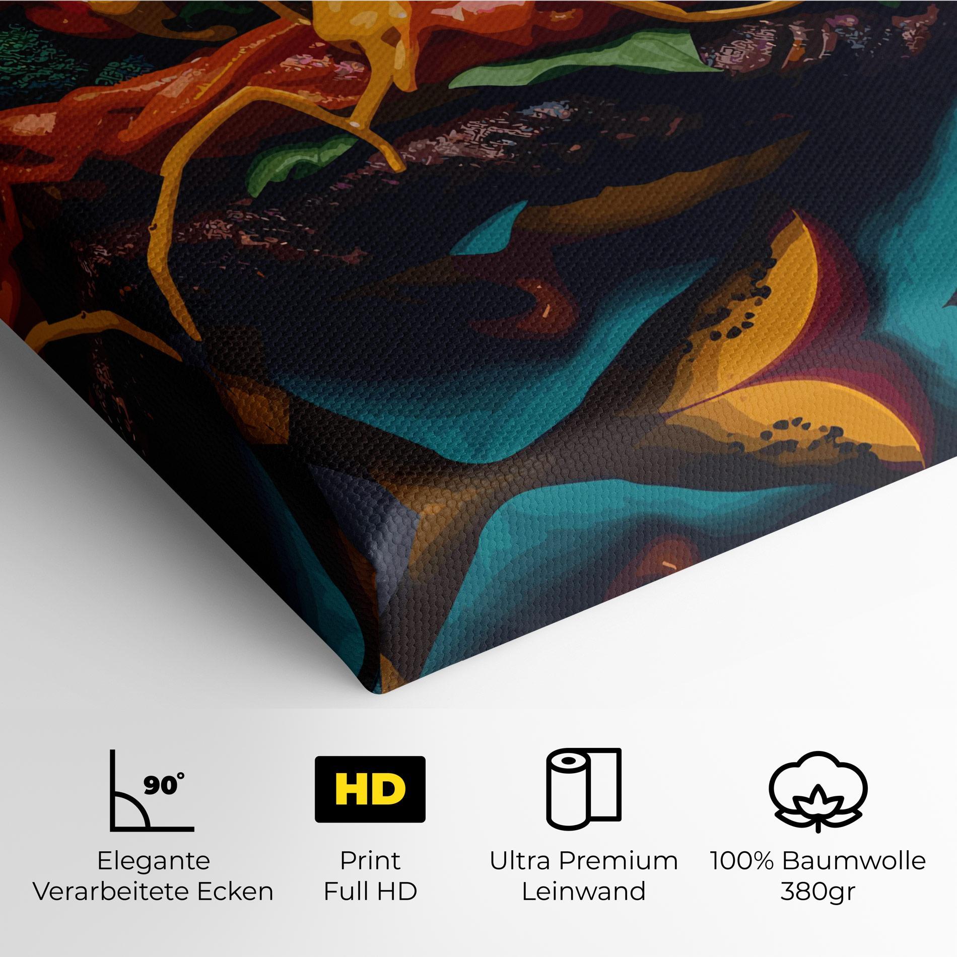 Leinwandbild Burger Mustard mockup 4