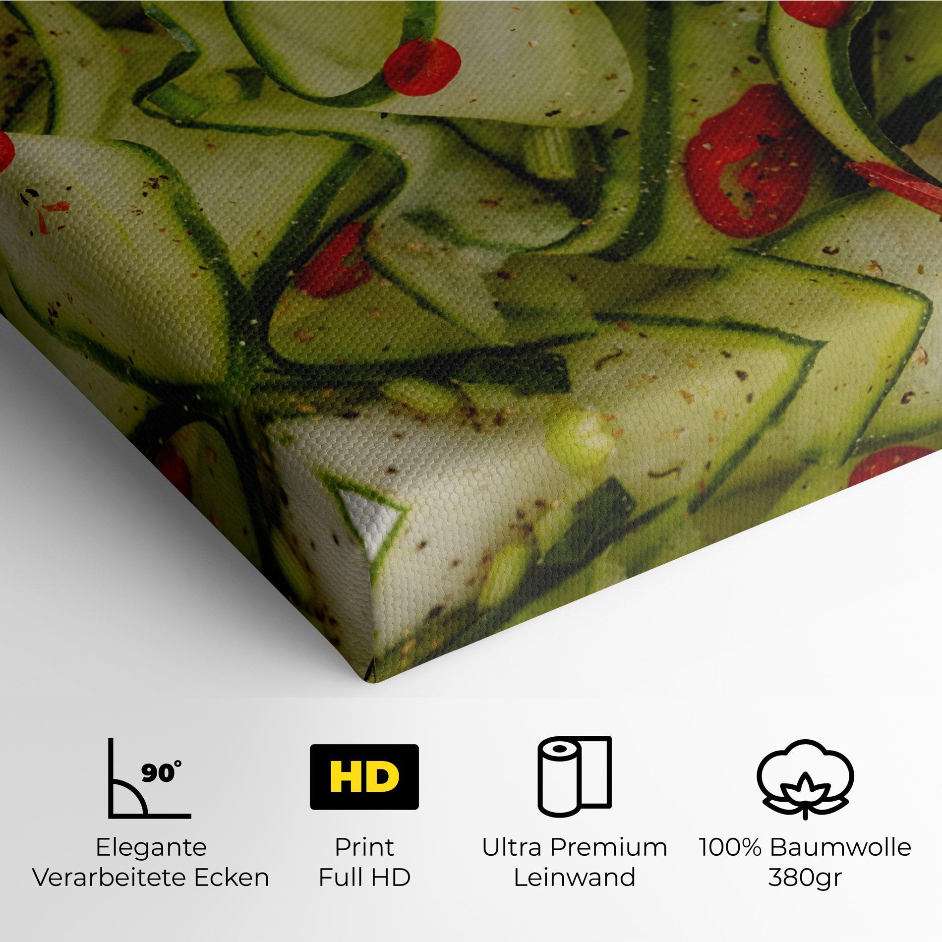 Leinwandbild Cucumber Food mockup 4