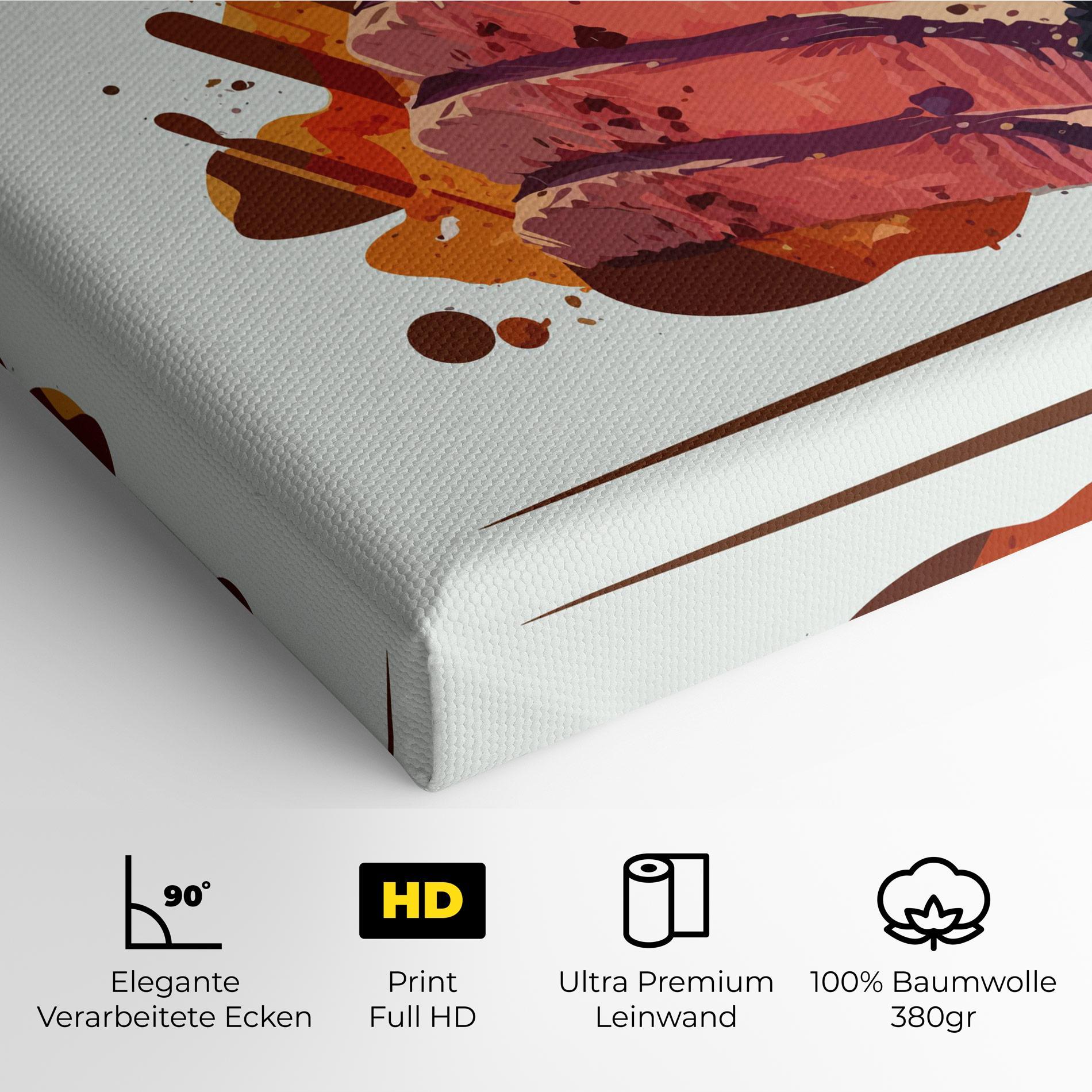 Leinwandbild Meat Floating mockup 4